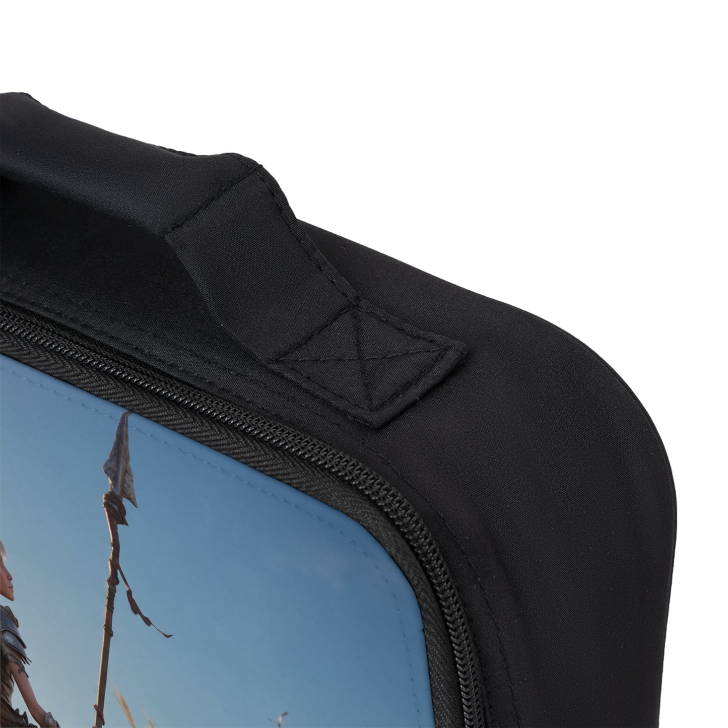 Winged Warrior Lunch Bag – Sunset Sentinel on the Wind-Swept Ridge