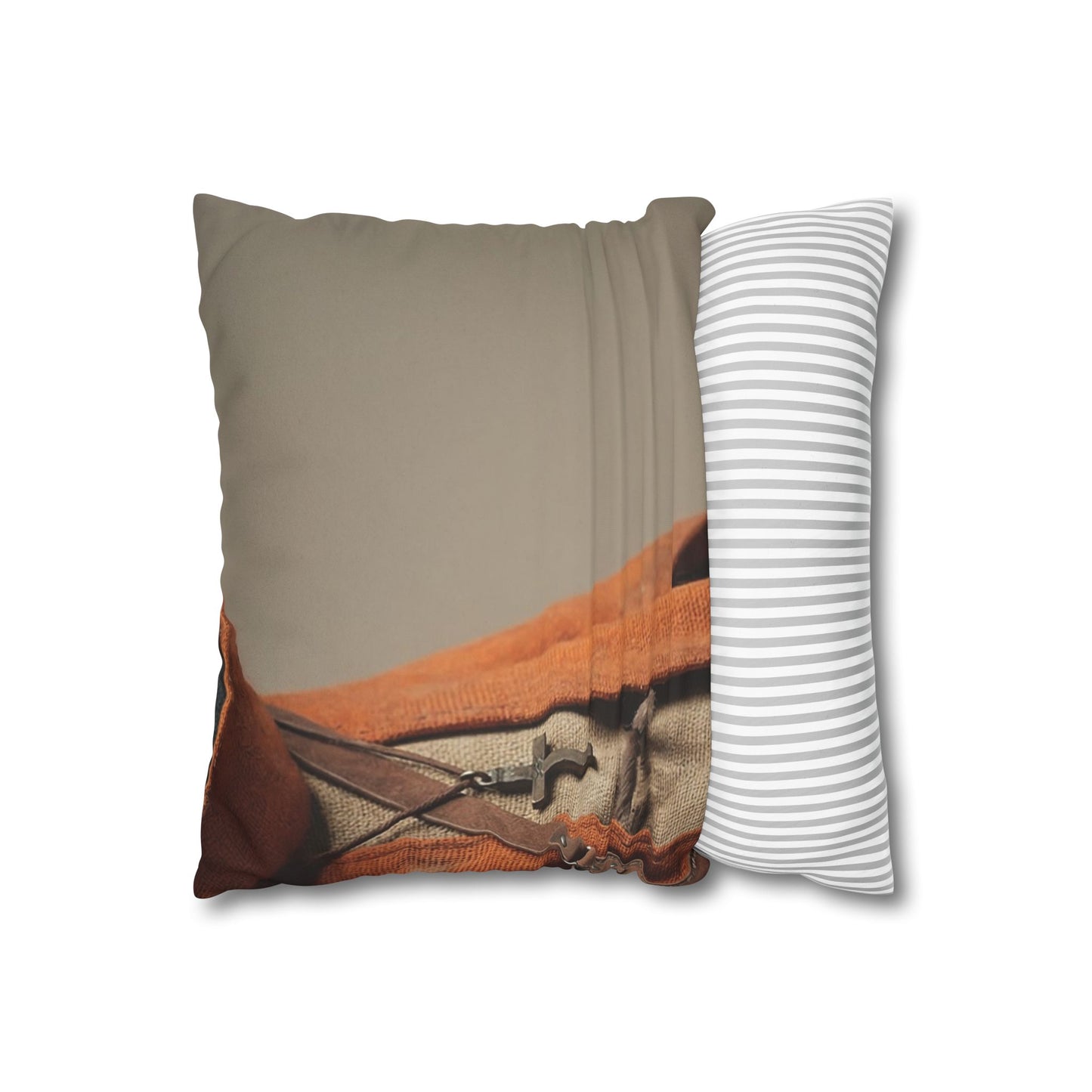 Wise Owl Scholar Faux Suede Square Pillowcase – Rusty Robe and Cross Pendant