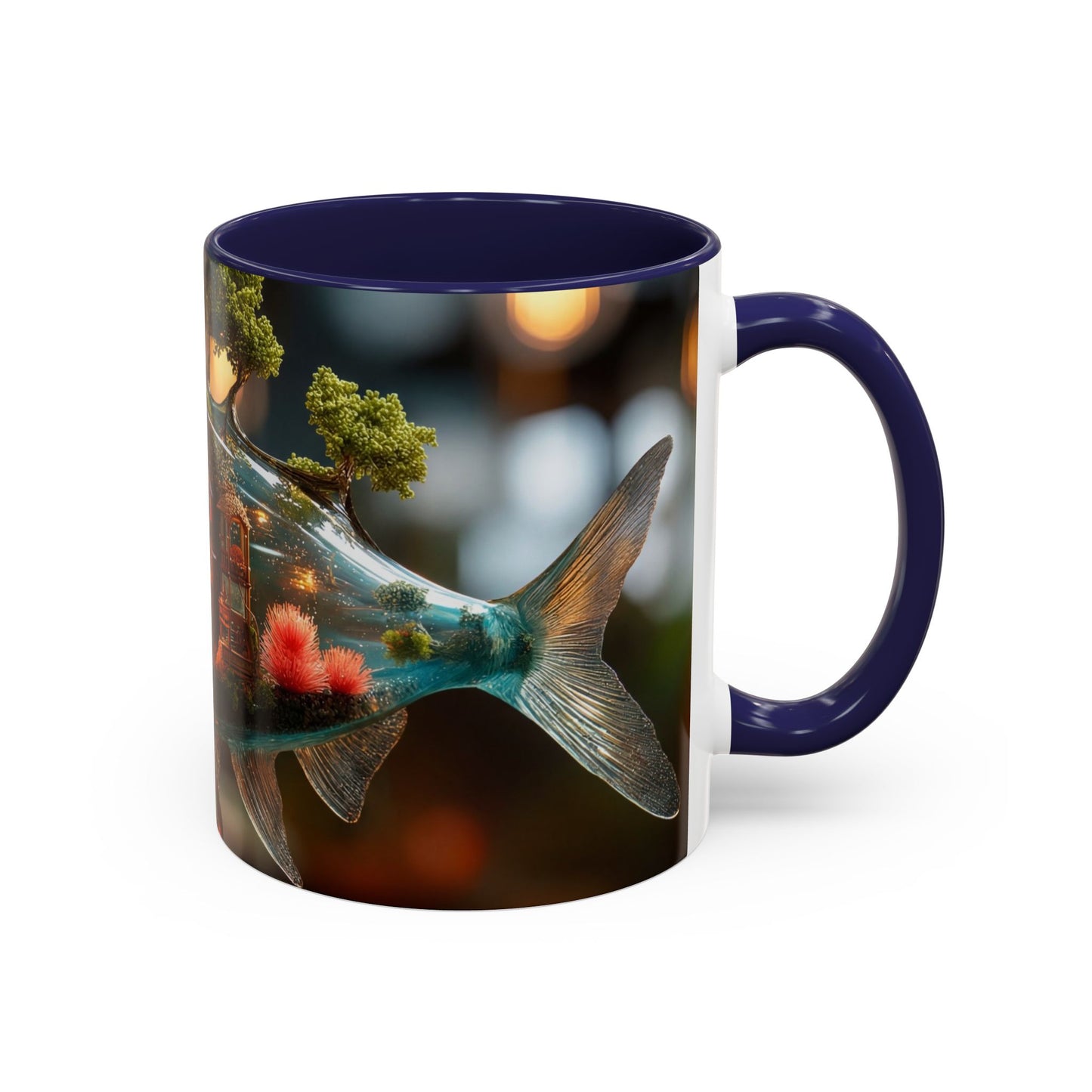 Forest Within Fish Accent Coffee Mug (11, 15oz) – Liquid Garden Dreamscape