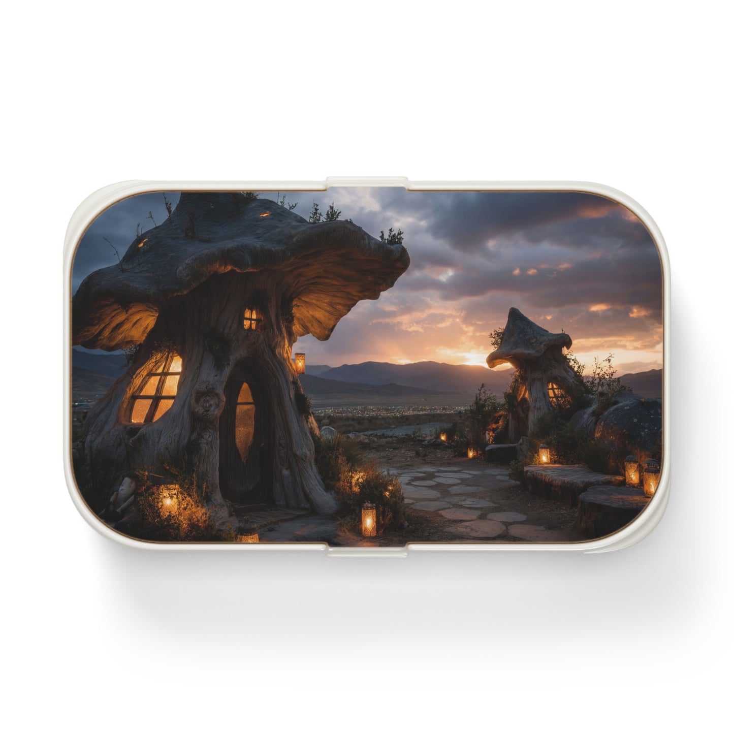 Twilight Mushroom Cottage Bento Lunch Box – Secret Valley Hearth