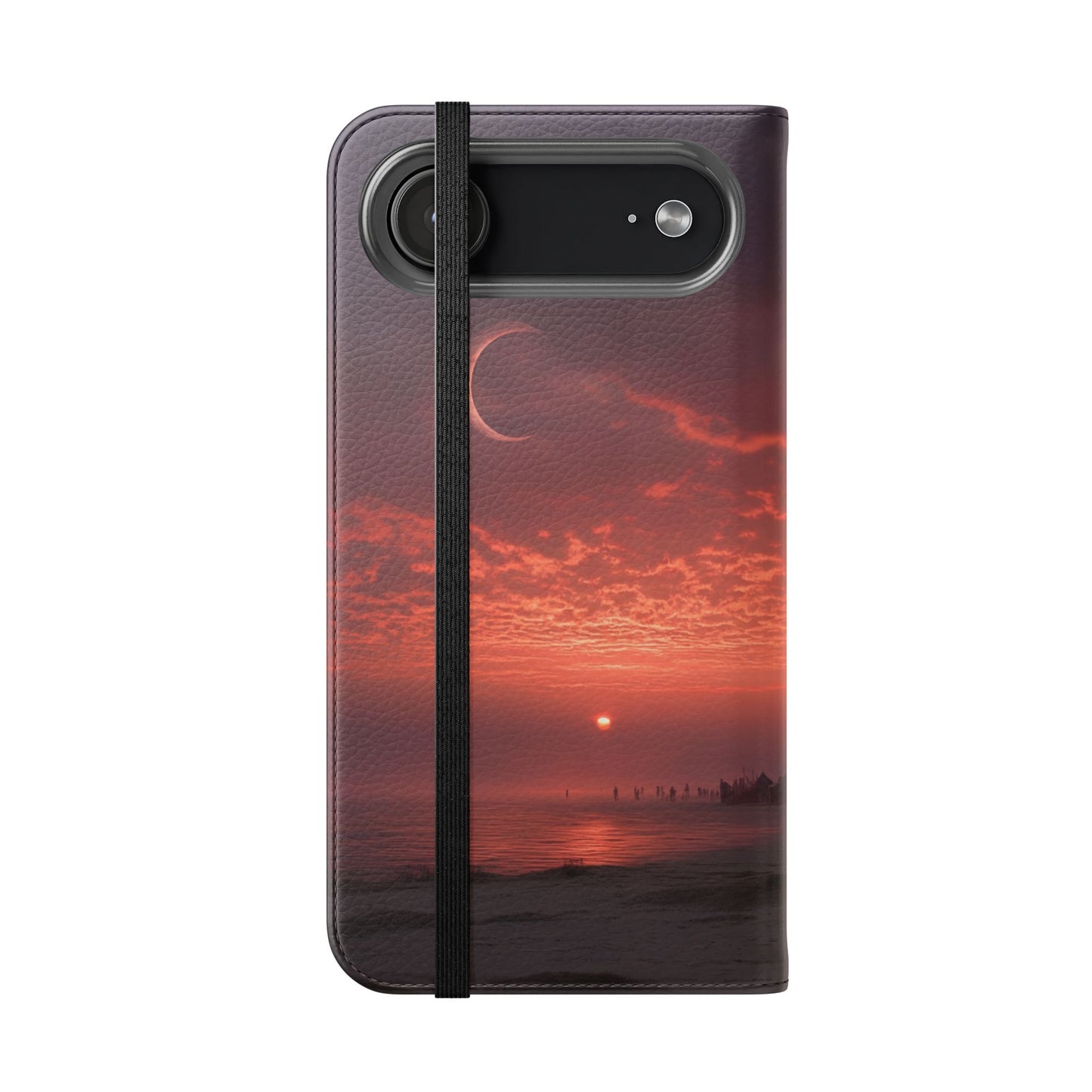 Twilight Sentinel Flip Cases – Moonlit Stairway to the Horizon