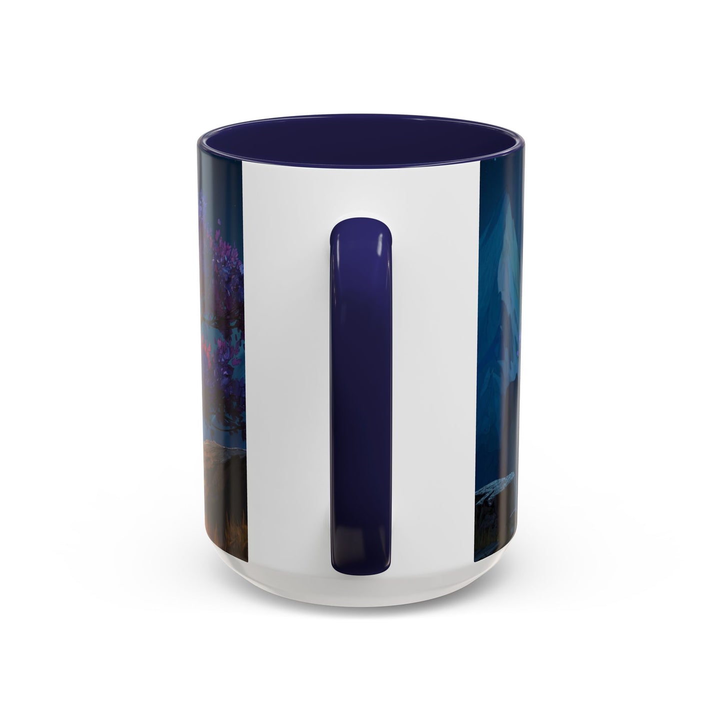 Celestial Tree Accent Coffee Mug (11, 15oz) – Twilight Bloom Dreamscape