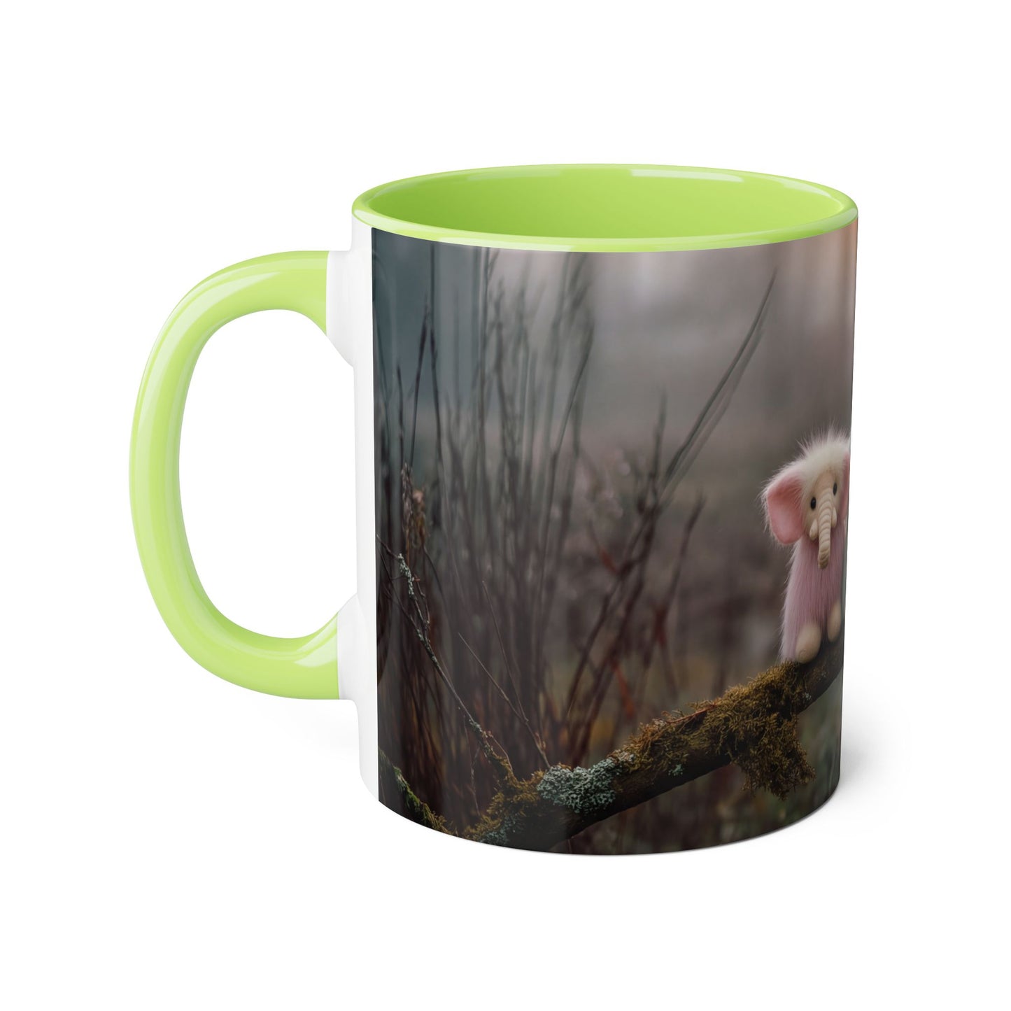 Fuzzy Pink Elephants Accent Mugs, 11oz – Mossy Branch Guardianship
