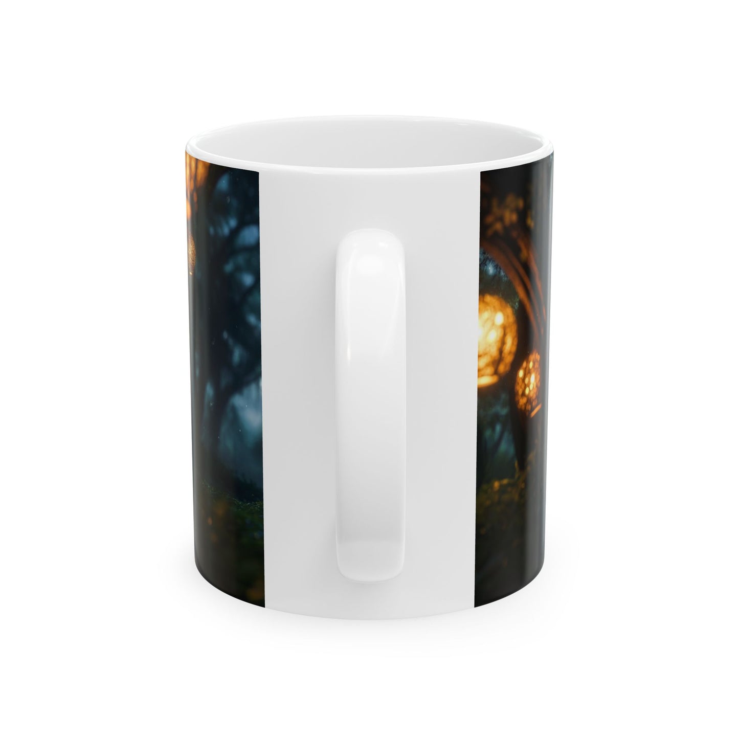 Luminary Grove Ceramic Mug – Golden Lantern Pathway