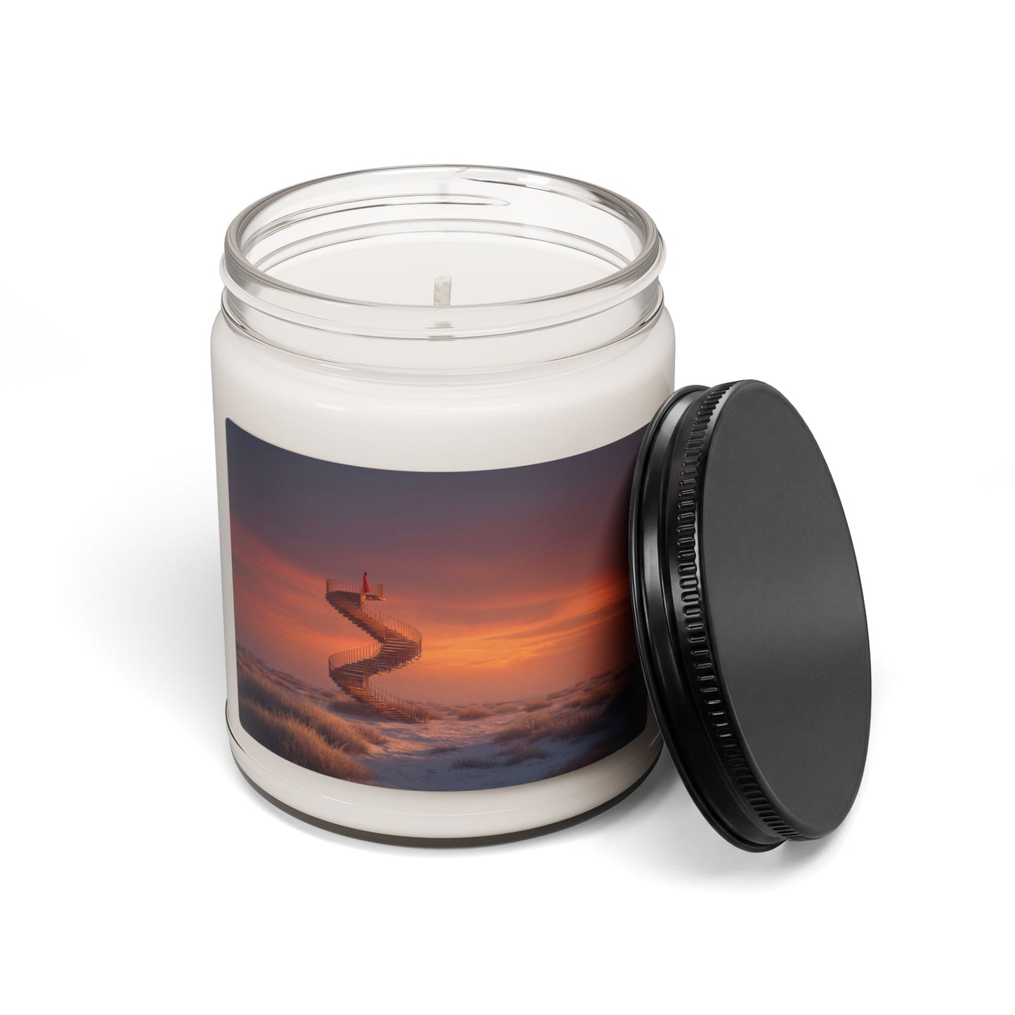 Spiral Stairway Sunset Scented Soy Candle, 9oz – Standing at the Edge of Twilight