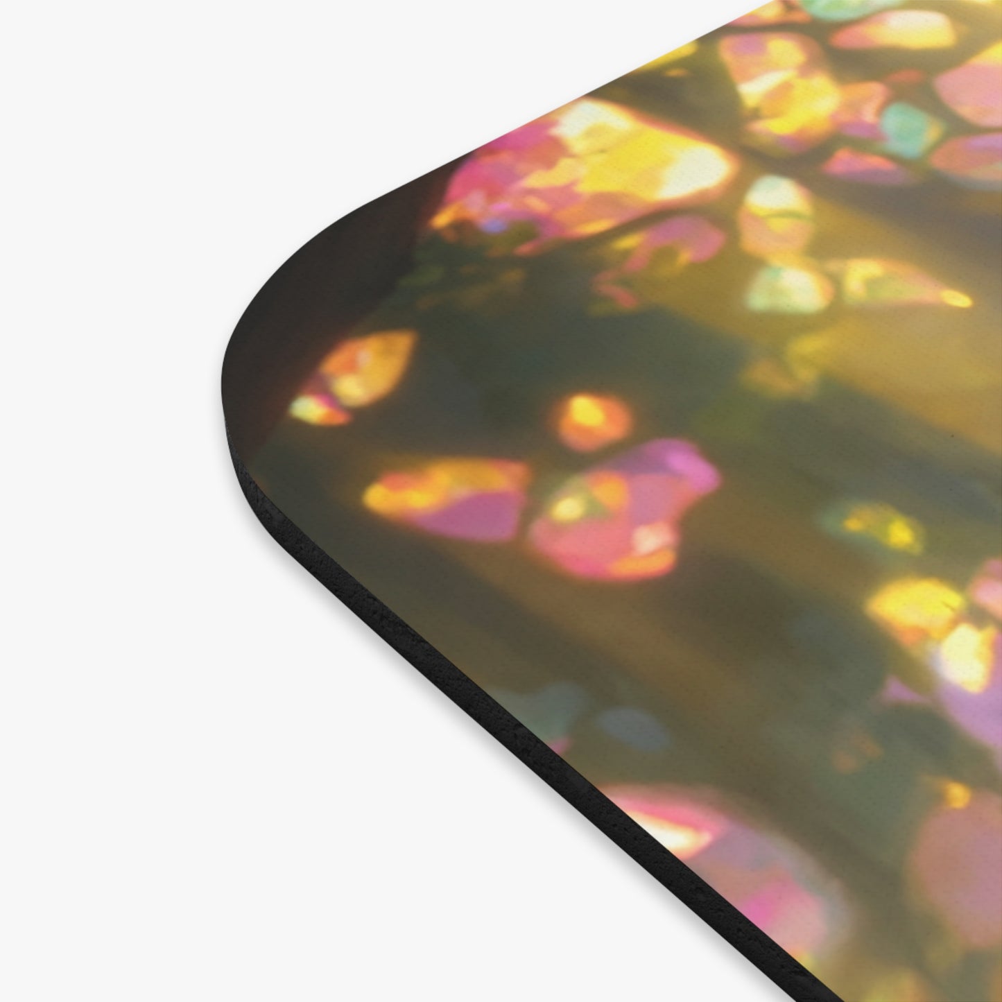 Elf Knight with Tiny Dragon Mouse Pad – Sunlit Crystal Grove Sanctuary