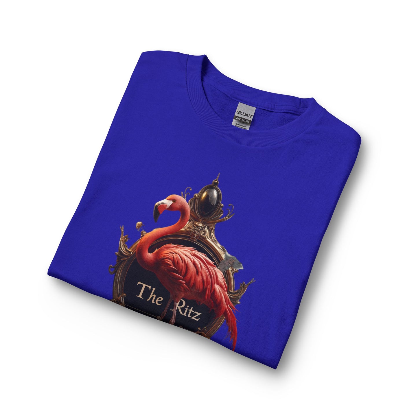 Royal Flamingo Gilded Frame Tee – The Ritz Velvet Elegance
