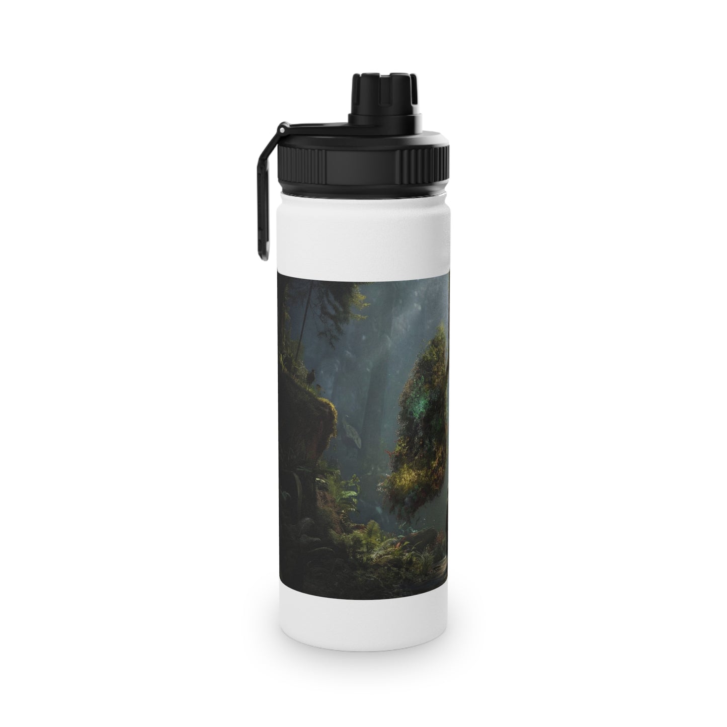 Lungs of the Forest Stainless Steel Water Bottle, Sports Lid – Breath of Ancient Canopy