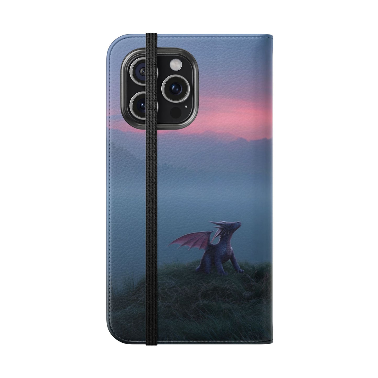 Silent Guardian Flip Cases – Misty Dawn Warrior and Dragon Companion