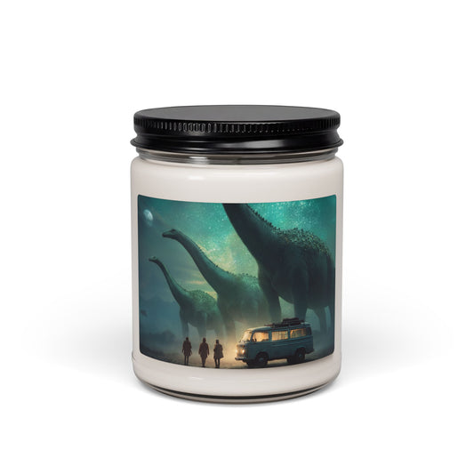 Dinosaur Encounters Scented Soy Candle, 9oz – Warm Glow Under Starlit Skies