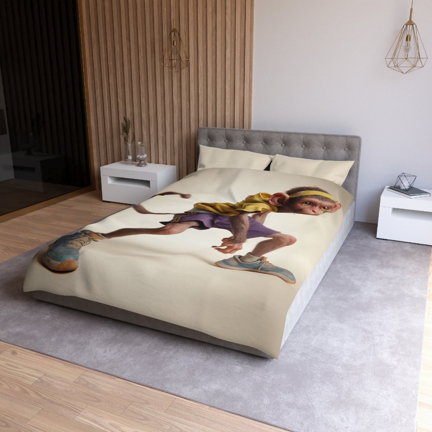Streetwise Monkey Microfiber Duvet Cover – Urban Jungle Ready Set Go
