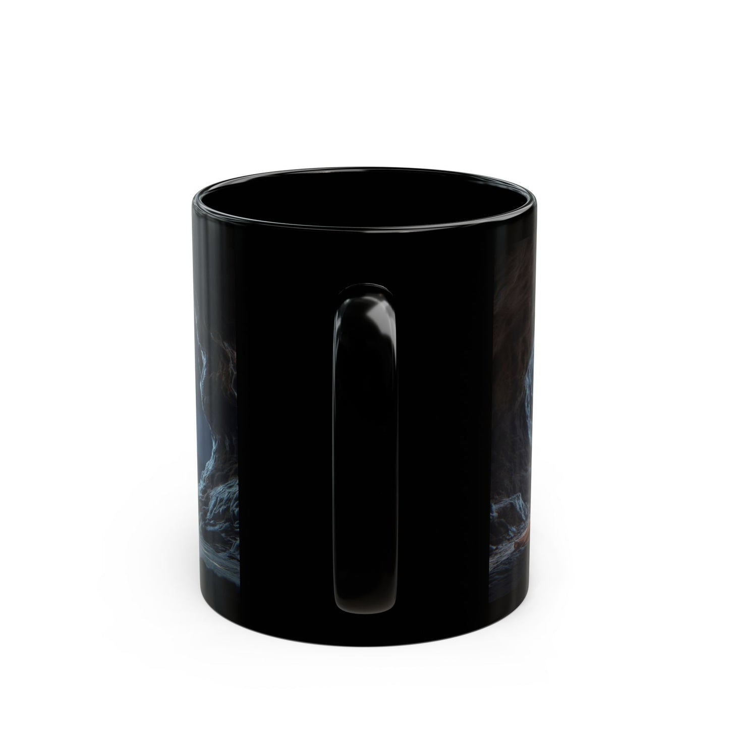 Moonlit Monk Meditation Mug – Serene Night Sanctuary