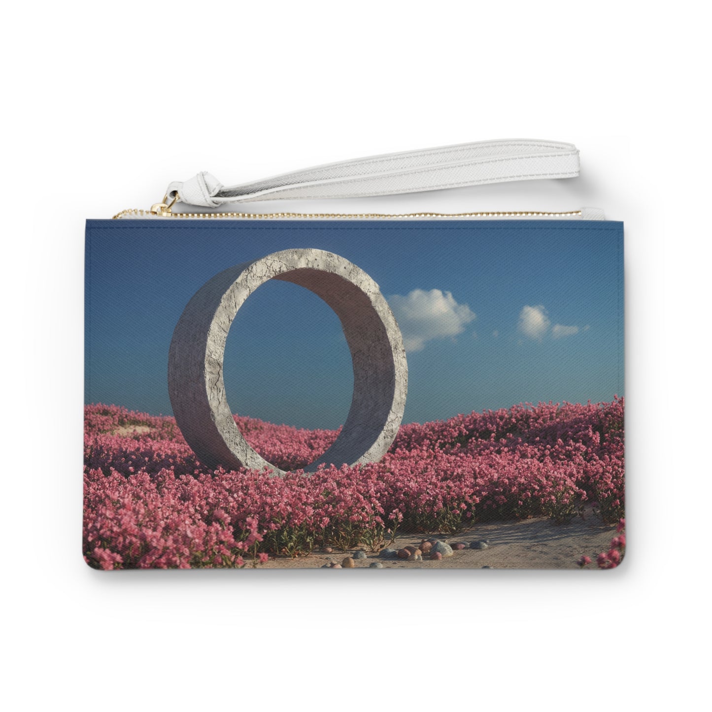 Celestial Ring Clutch Bag – Pink Bloomed Sanctuary