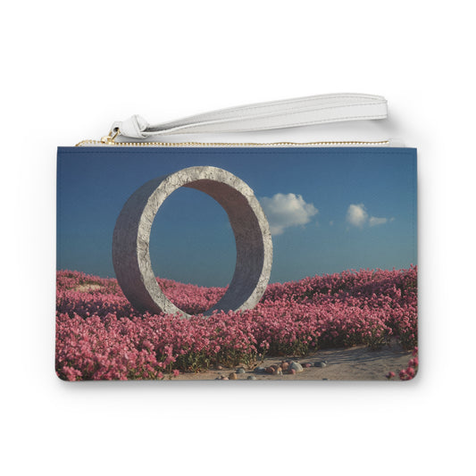 Celestial Ring Clutch Bag – Pink Bloomed Sanctuary