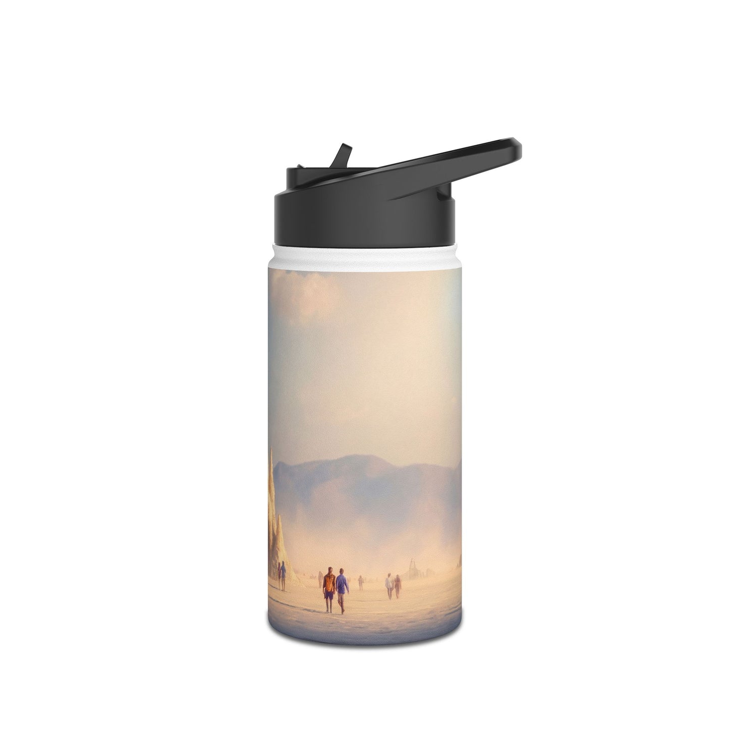 Desert Cathedral Water Bottle – Sunlit Sandstone Sanctuary