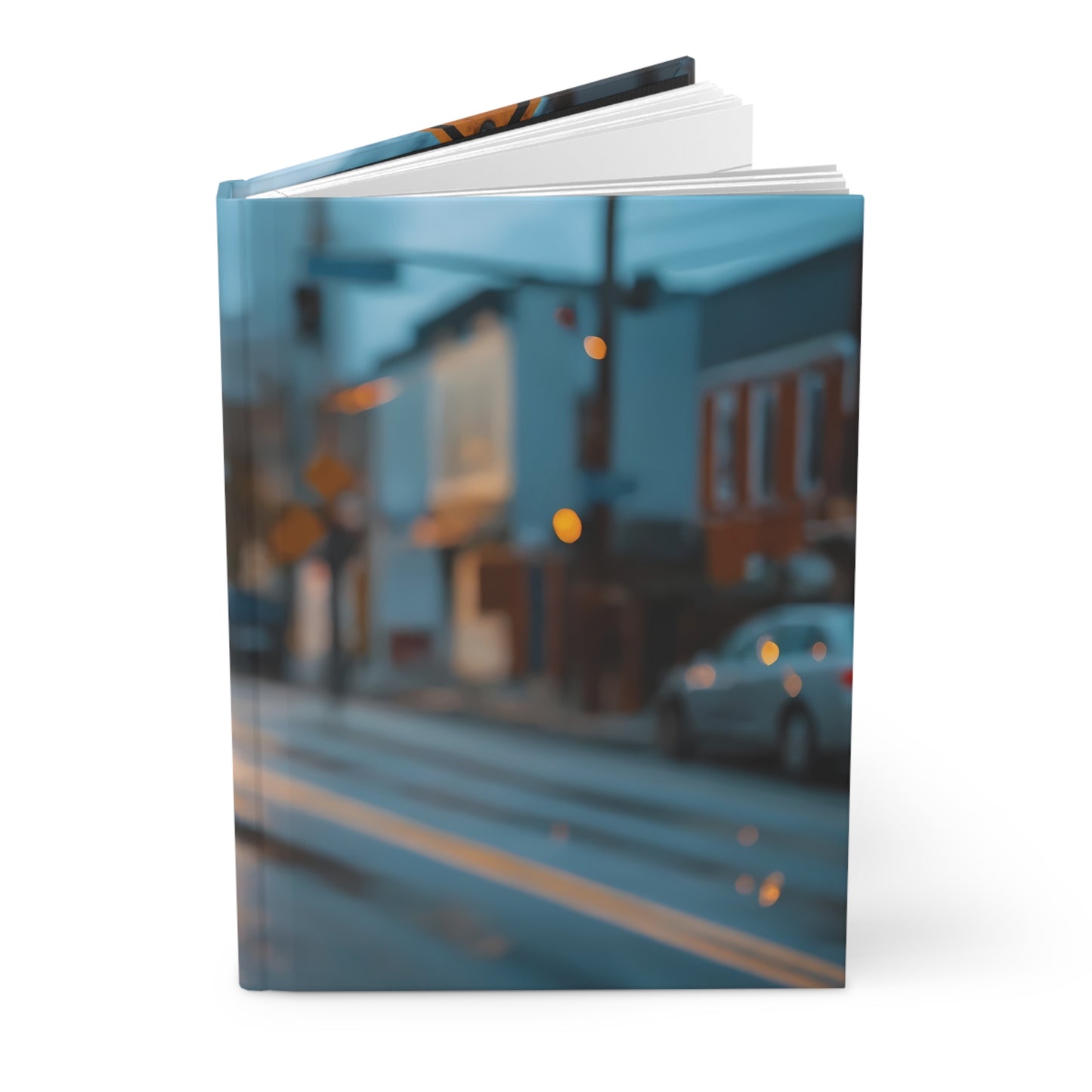 Twilight Street Scene - Hardcover Journal