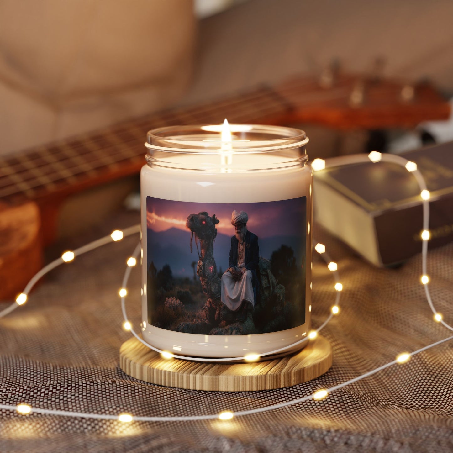 Desert Sage & Luminous Camel Scented Soy Candle, 9oz – Twilight Oasis Ritual