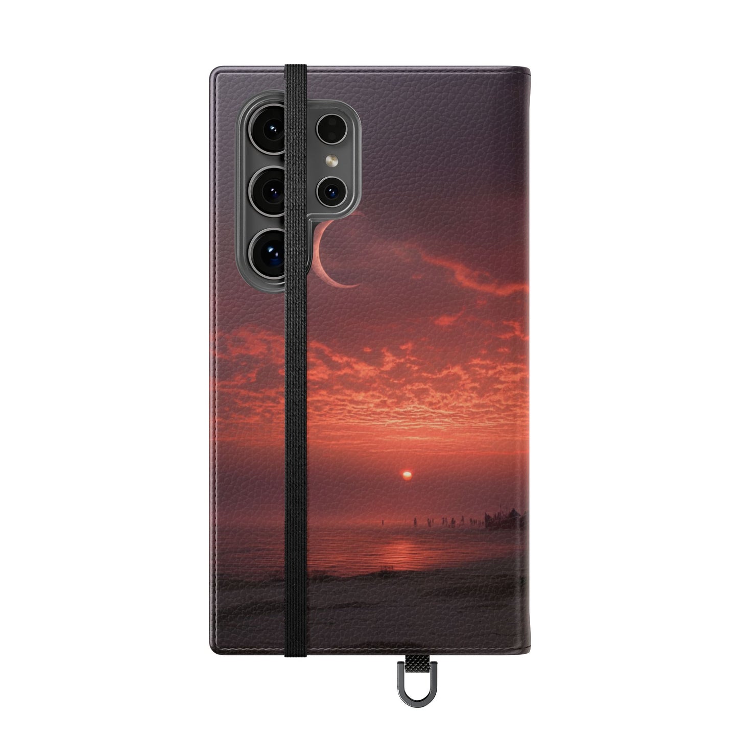 Twilight Sentinel Flip Cases – Moonlit Stairway to the Horizon