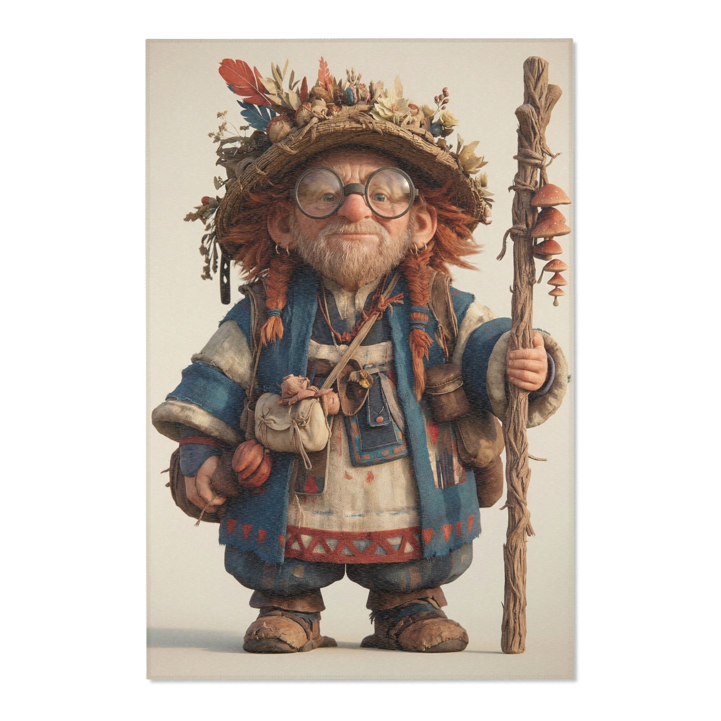 Wandering Herbalist Area Rug – Sunlit Forest Pathway