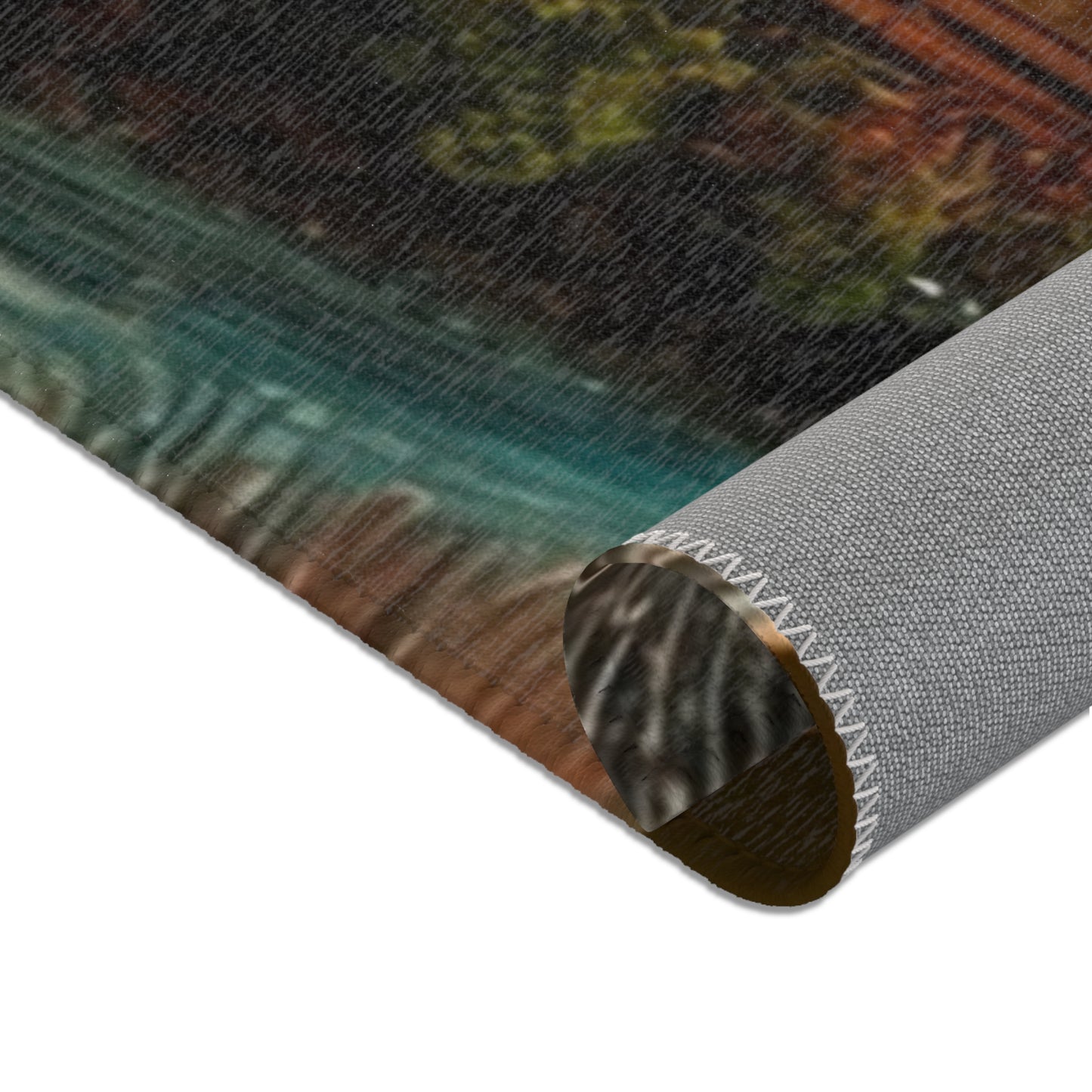 Forest Within Fish Area Rugs – Bioluminescent Underwater Sanctuary