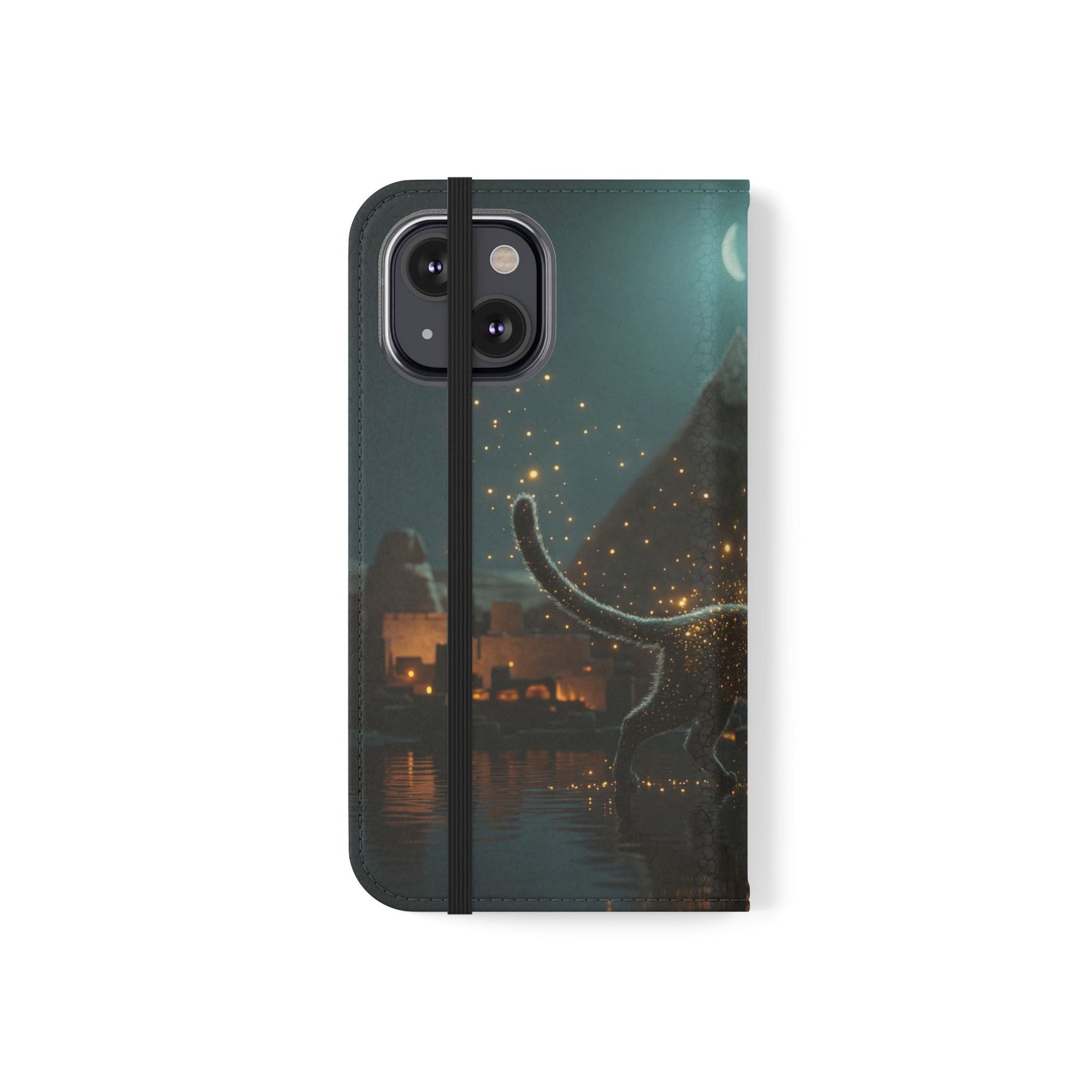 Celestial Vortex Flip Cases – Indigo Cloud Dreamscape