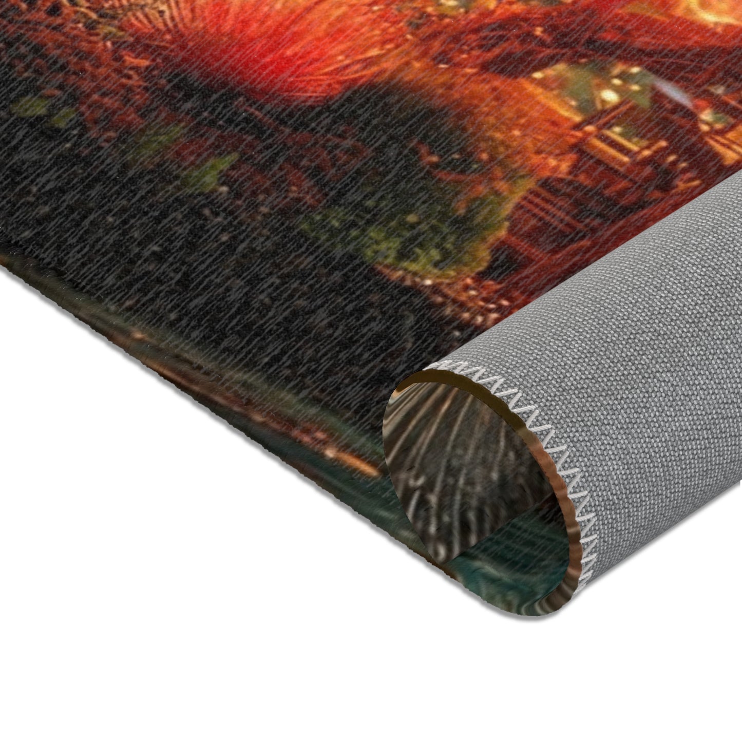 Forest Within Fish Area Rugs – Bioluminescent Underwater Sanctuary