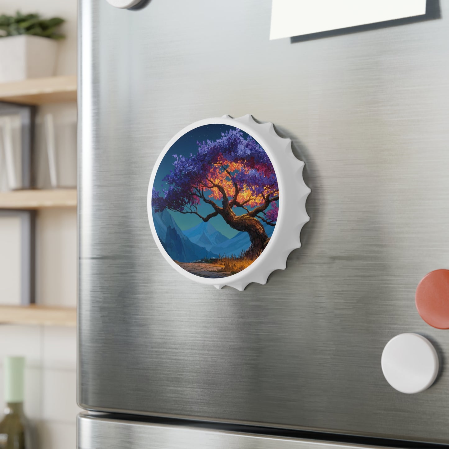 Starlit Sentinel Tree Bottle Opener – Twilight’s Whispering Grove