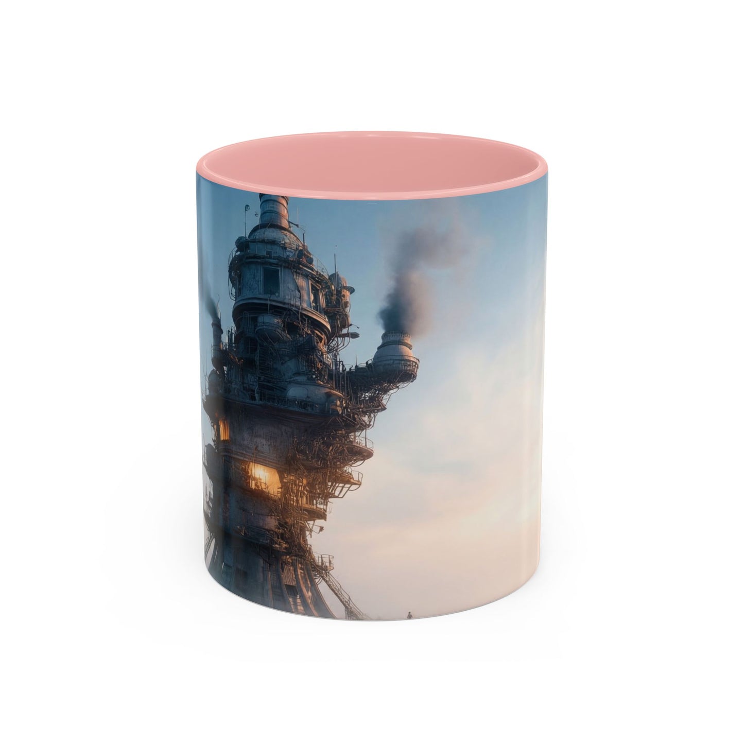 Skyborne Factory Accent Coffee Mug (11, 15oz) – Steam-Punk Horizon Dreamscape