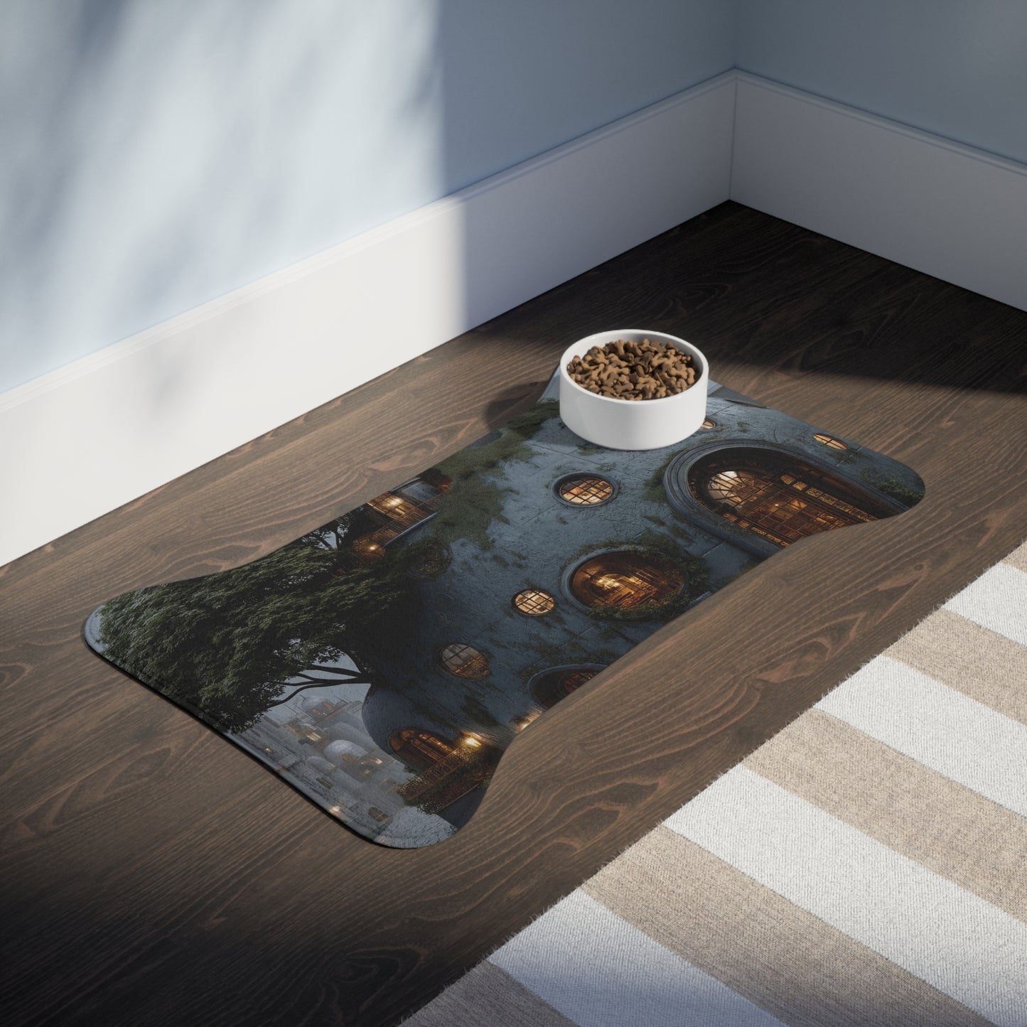 Moonlit Treehouse Dome Mat – Whispers of the Ancient Grove