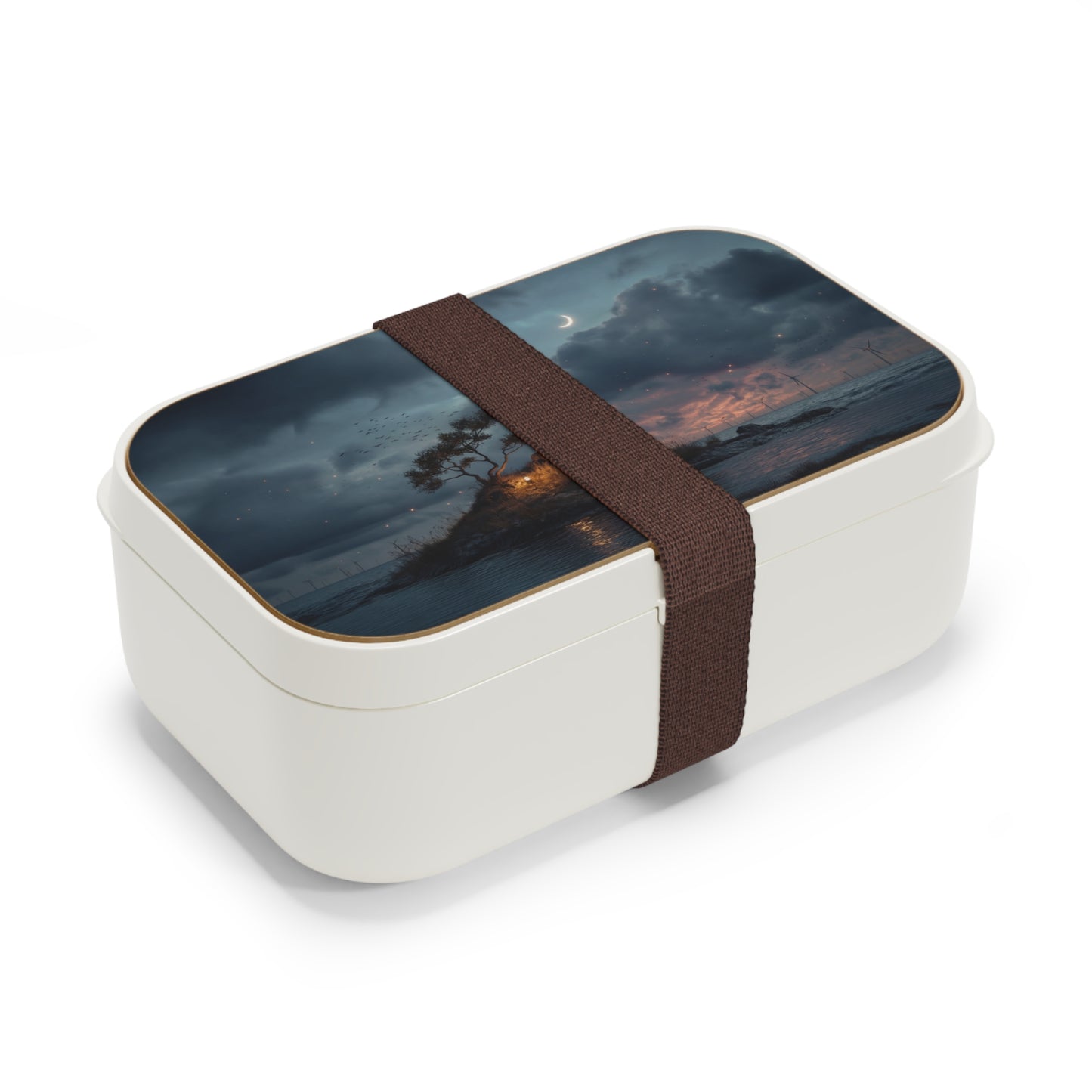 Luminous Island Bento Lunch Box – Solitary Tree Under Crescent Moon