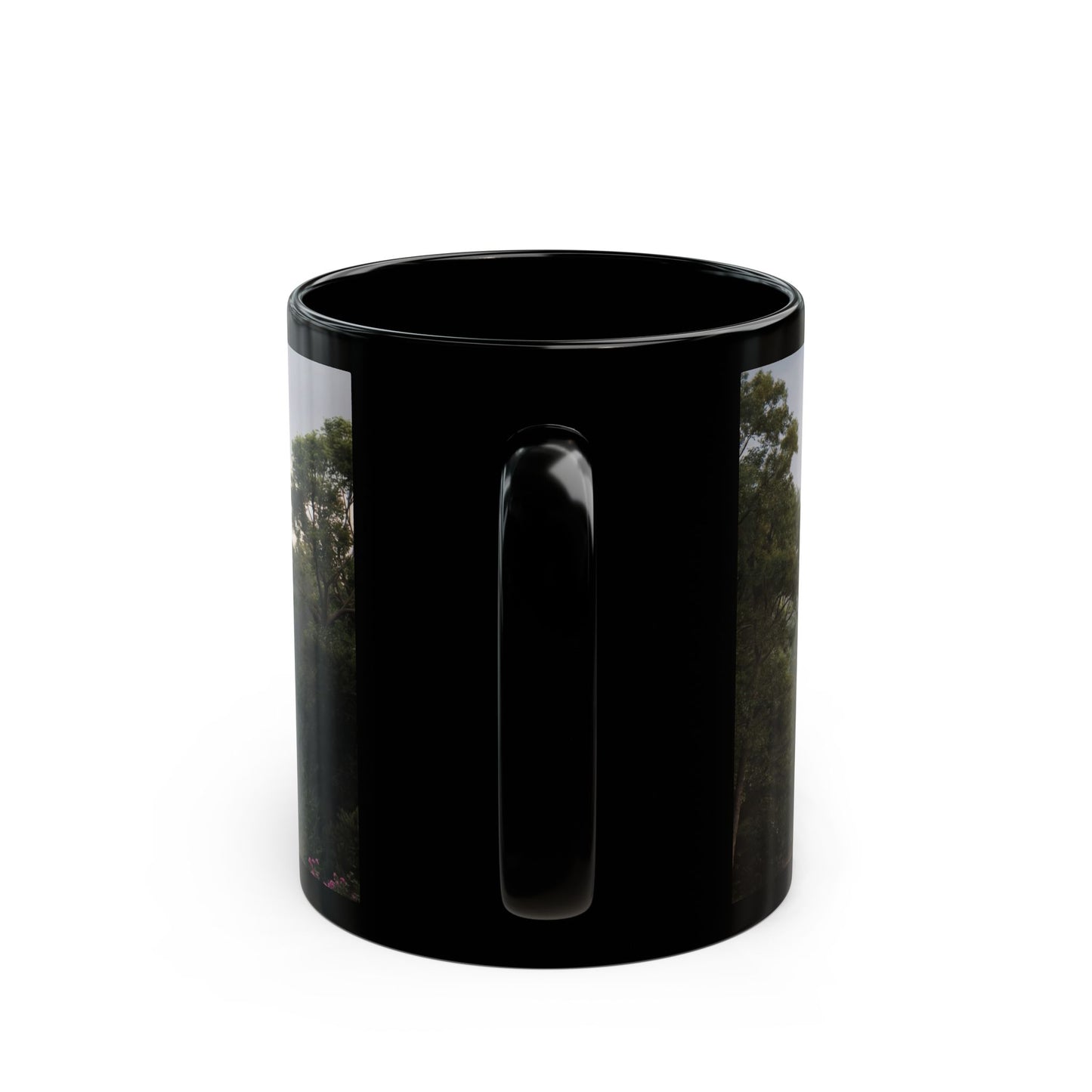 Rose-Spangled Castle Mug – Twilight Bloom Sanctuary