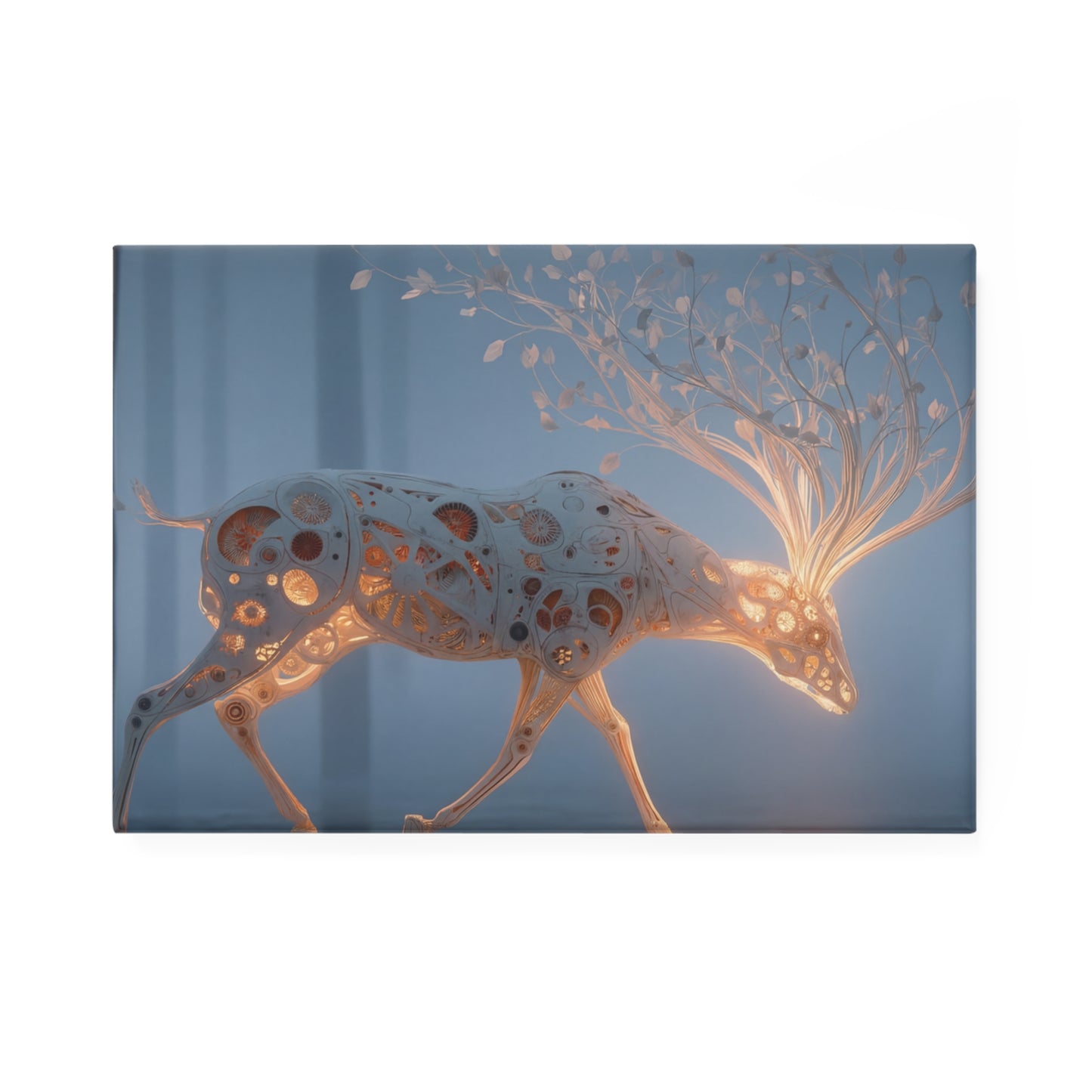 Luminescent Mechanical Deer Button Magnet, Rectangle (1 & 10 pcs) – Whispers of Living Circuitry
