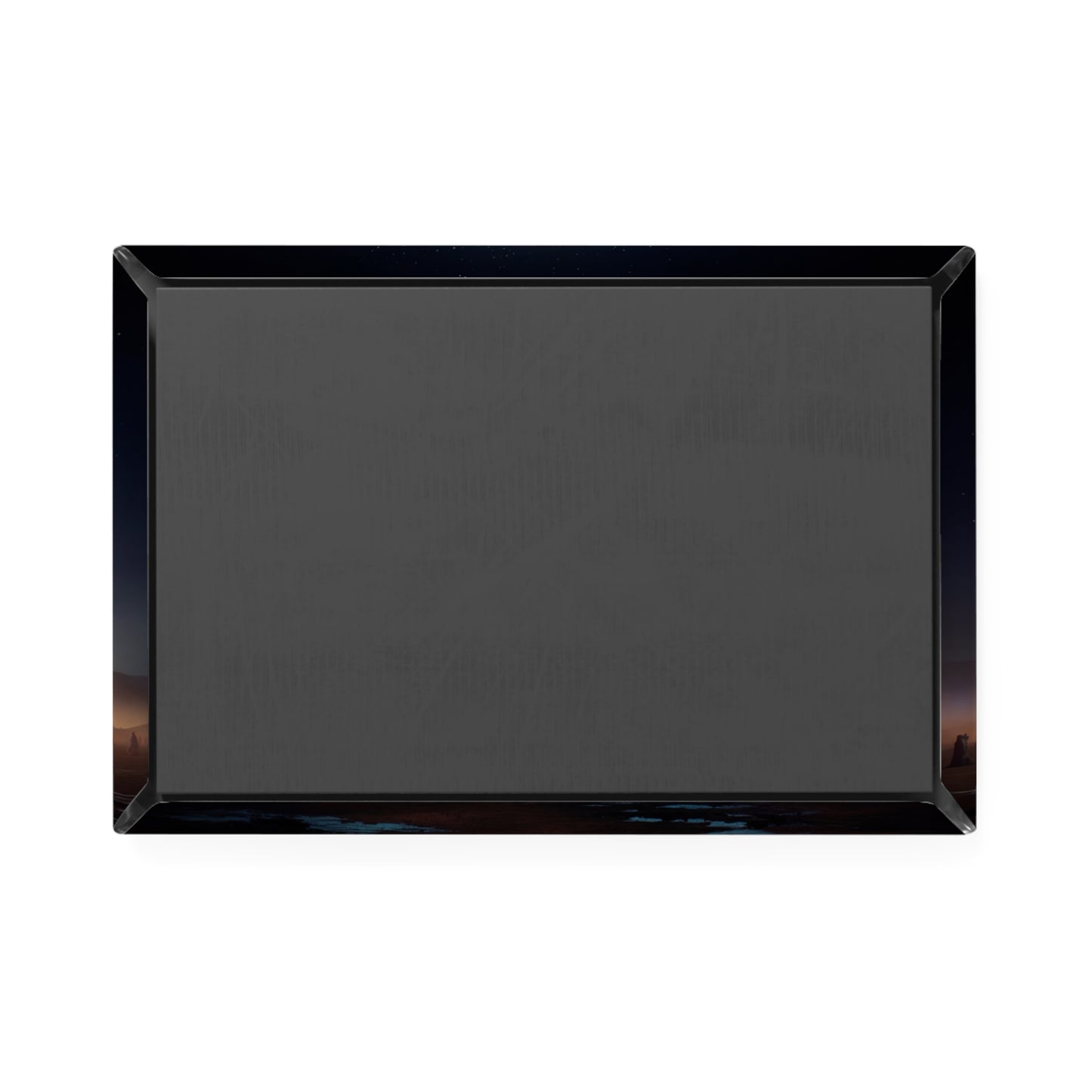 Cosmic Portal Button Magnet, Rectangle (1 & 10 pcs) – Celestial Gateway Under Starlit Skies