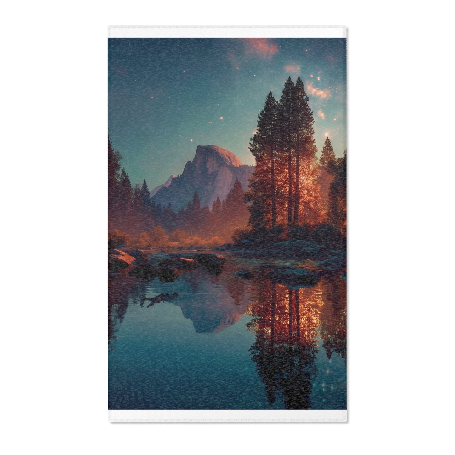 Half Dome Starlight Area Rugs – Mirror Lake Twilight Dreamscape