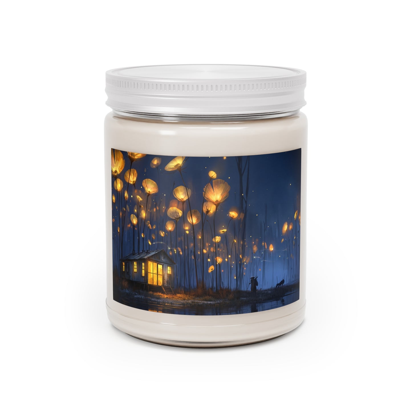 Glowing Wildflower Cottage Candle – Warm Light After Twilight