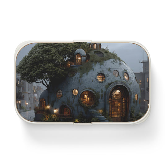 Treehouse Dome Bento Lunch Box – Twilight Haven in Stone and Ivy