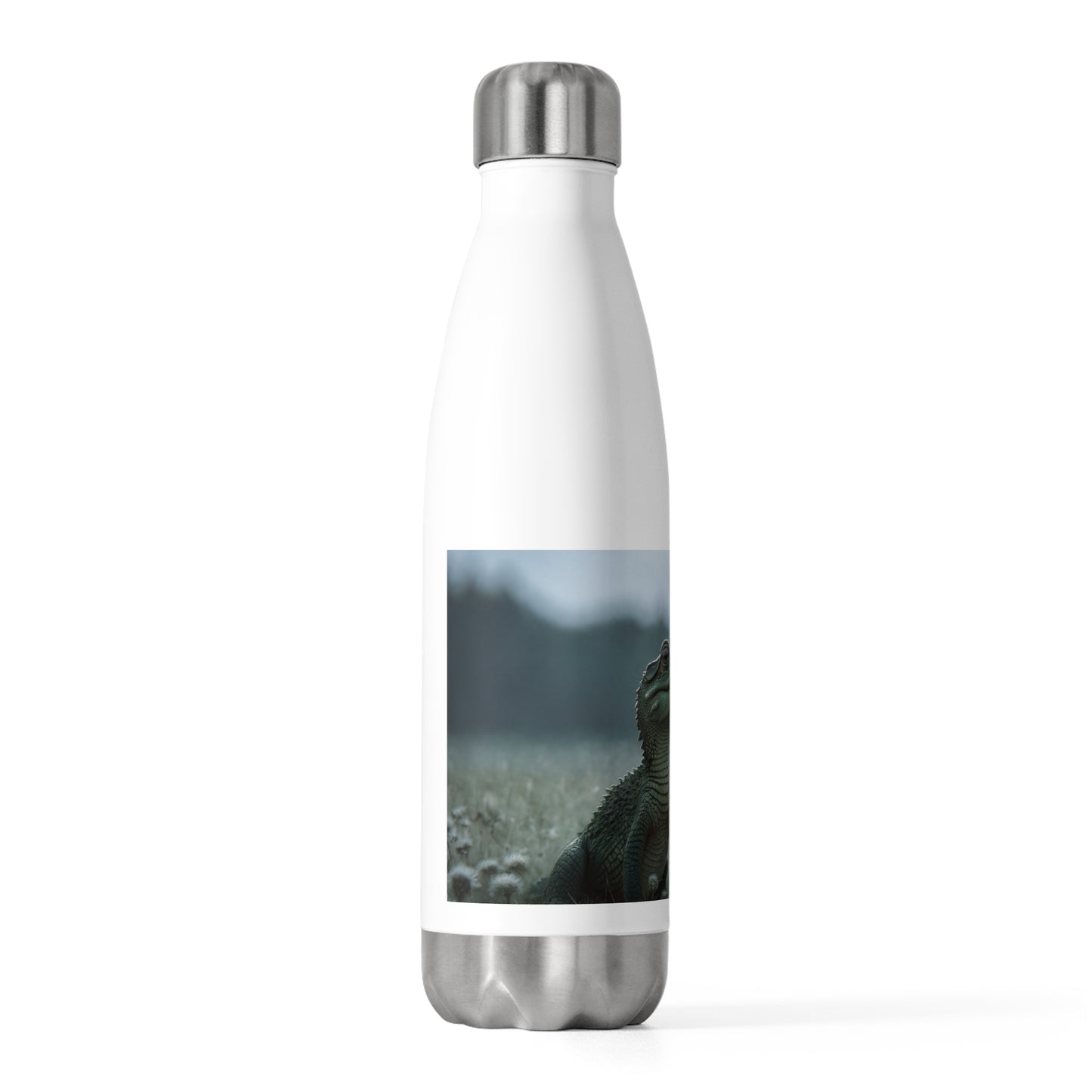 Tiny Crocodile & Blue Butterfly 20oz Insulated Bottle – Whispering Wetlands Dreamscape