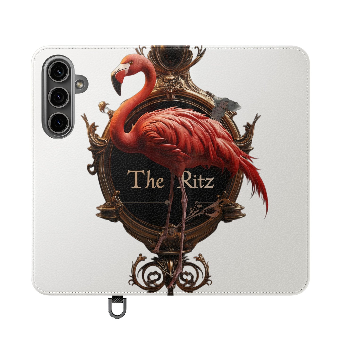 The Ritz Flamingo Flip Cases – Gilded Ornate Frame Art Design