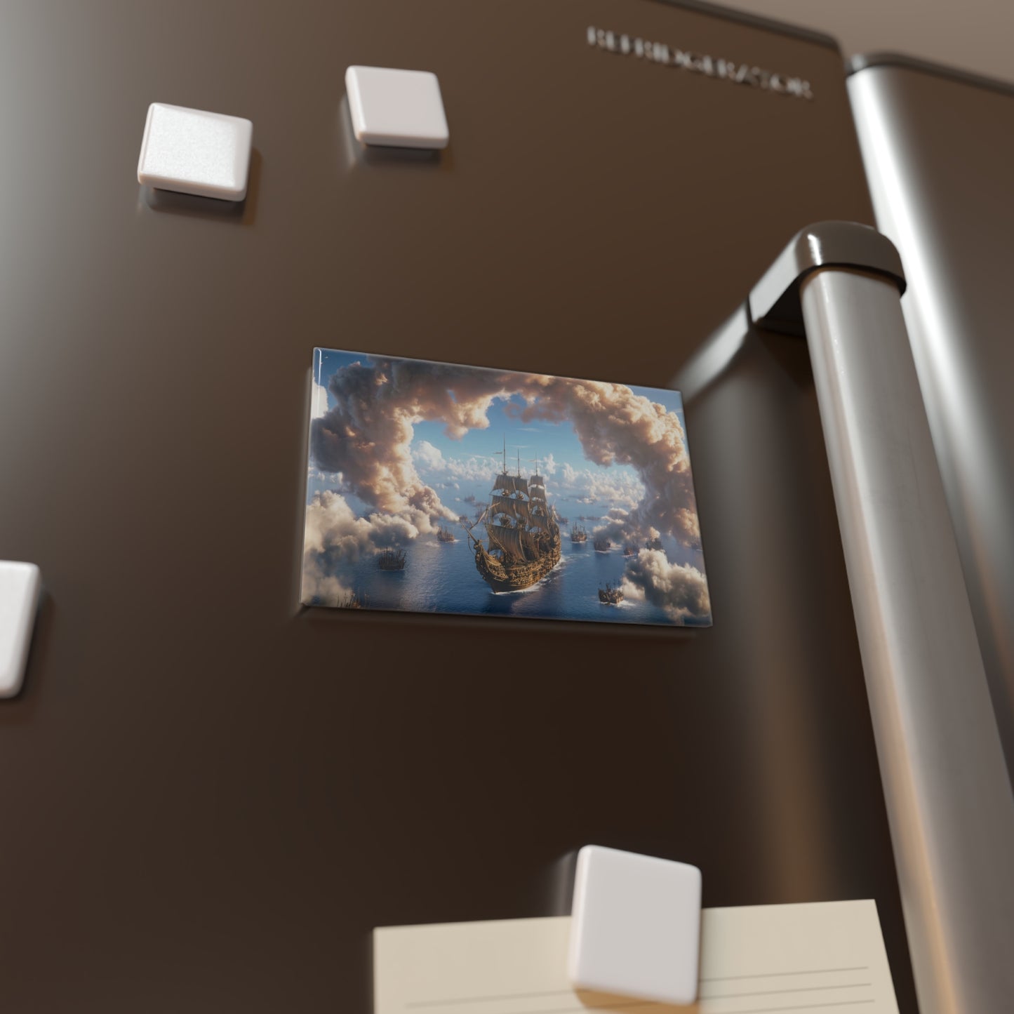 Armada Through Clouds Button Magnet, Rectangle (1 & 10 pcs) – Sovereign Seascape