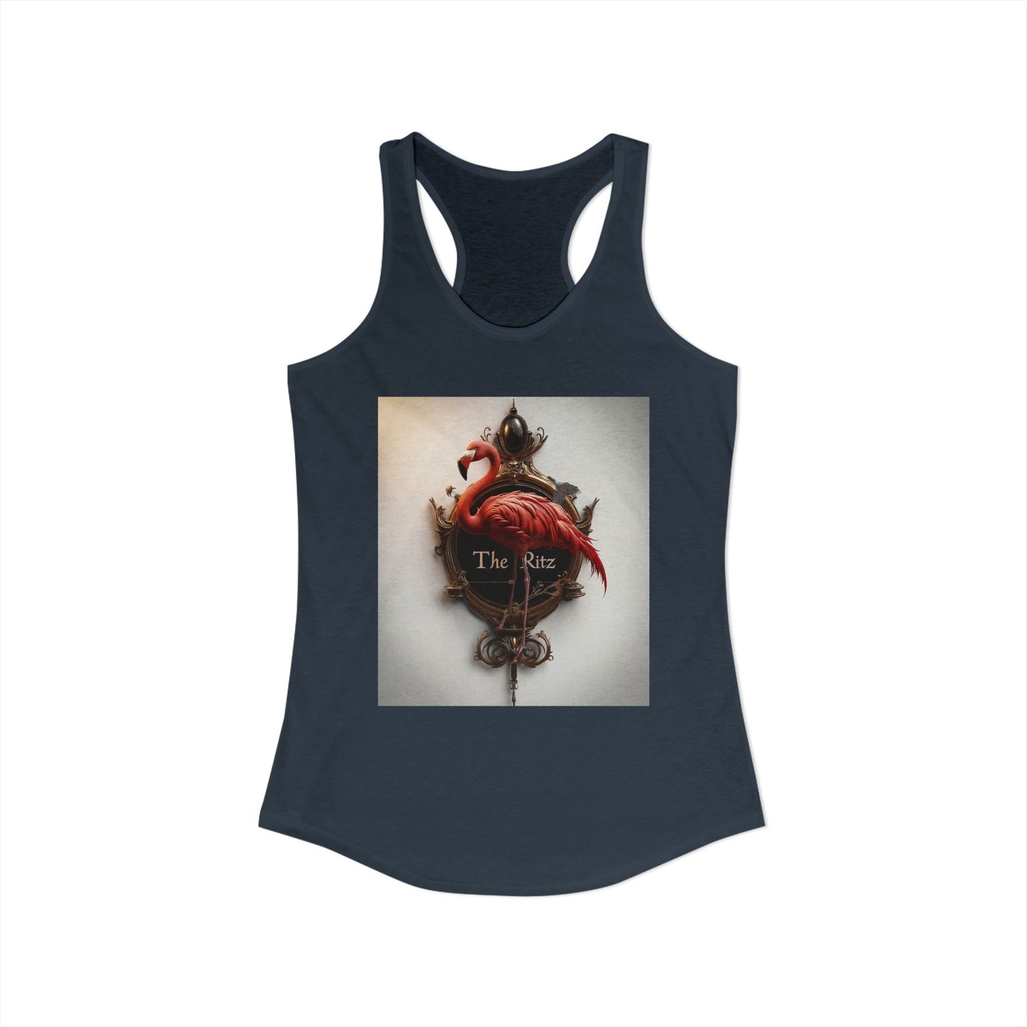 Flamingo Mirror Women's Ideal Racerback Tank – The Ritz Ornate Gold Frame Art