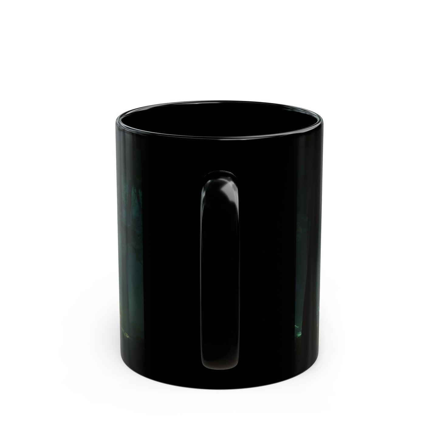Celestial Spiral Forest Mug – Warm Glow Amidst Ancient Trees