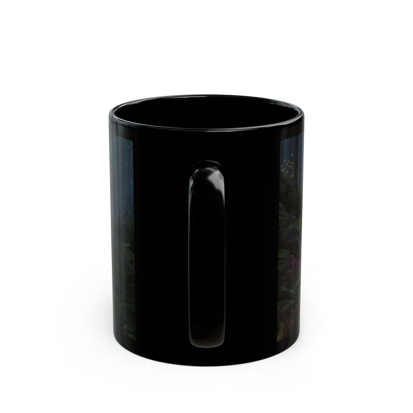 Celestial Forest Stream Mug – Azure Lightfall Dreamscape