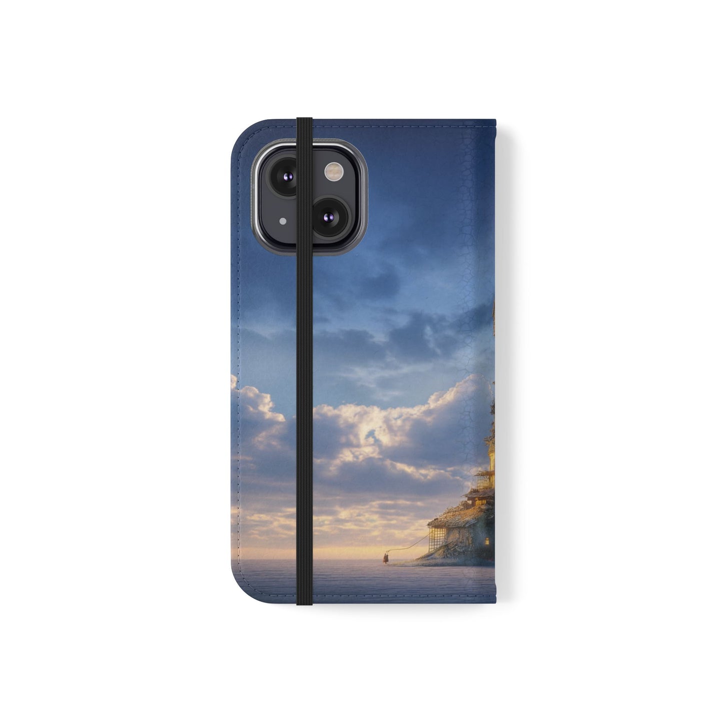 Twilight Sentinel Flip Cases – Lighthouse on a Storm-Tossed Sea