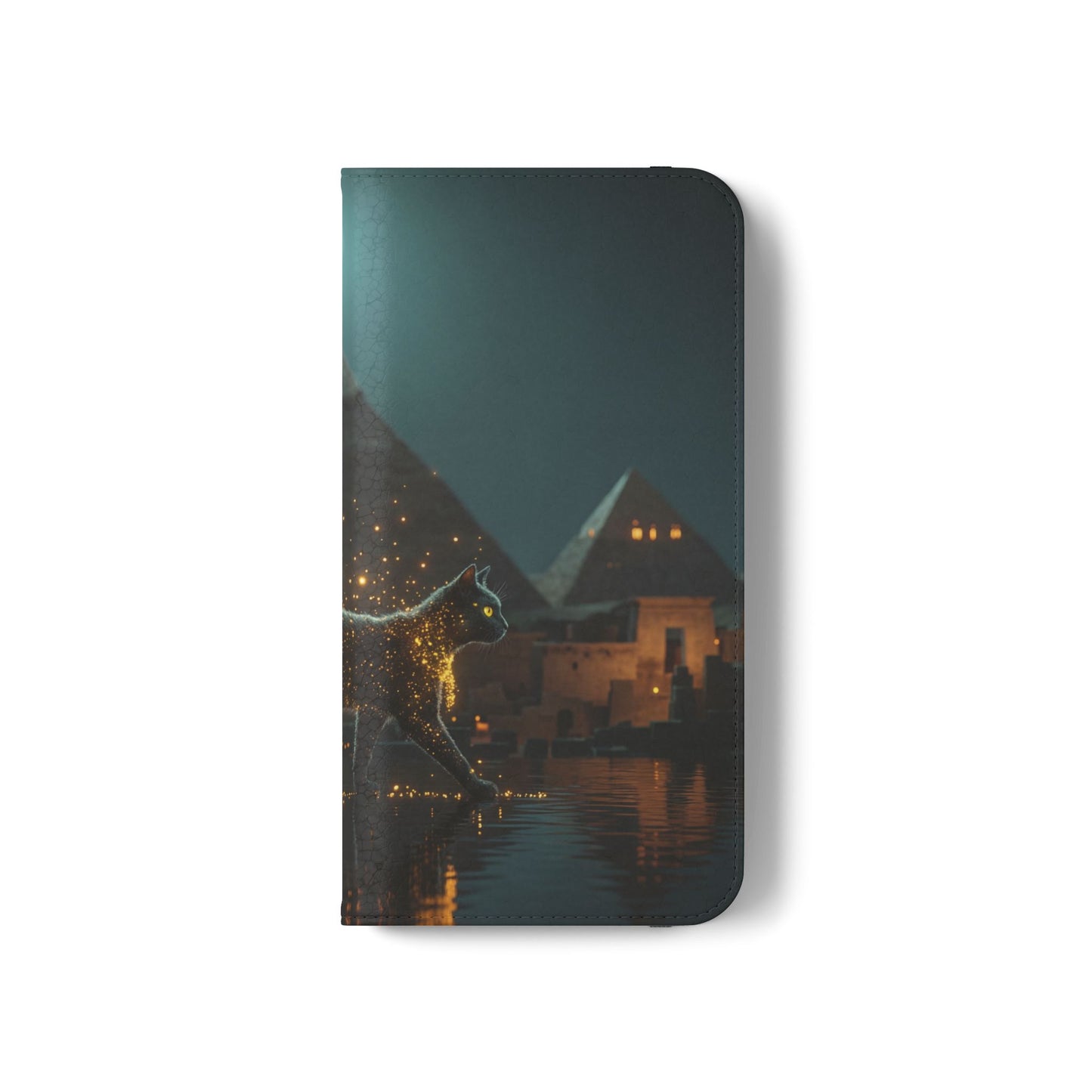Celestial Vortex Flip Cases – Indigo Cloud Dreamscape