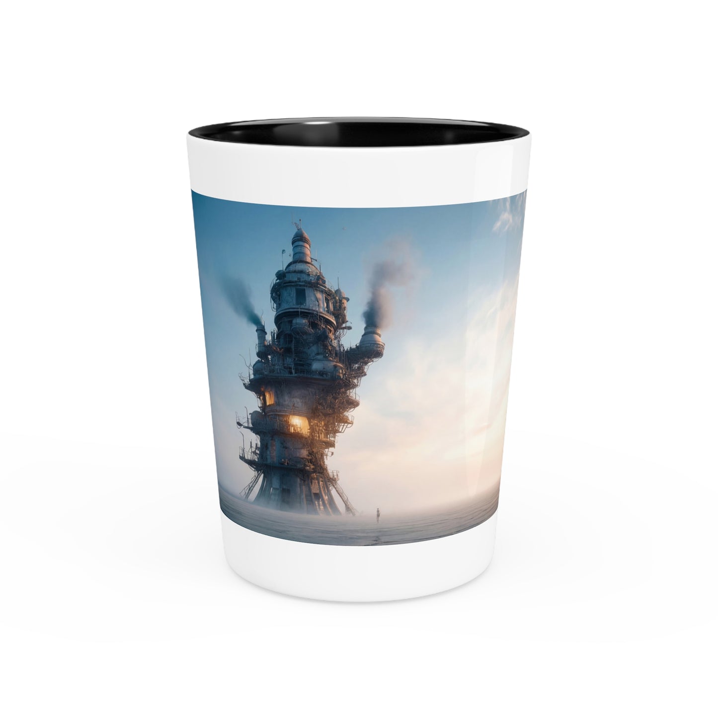 Skyward Steam Tower Shot Glass – Lonely Engineer’s Dawn