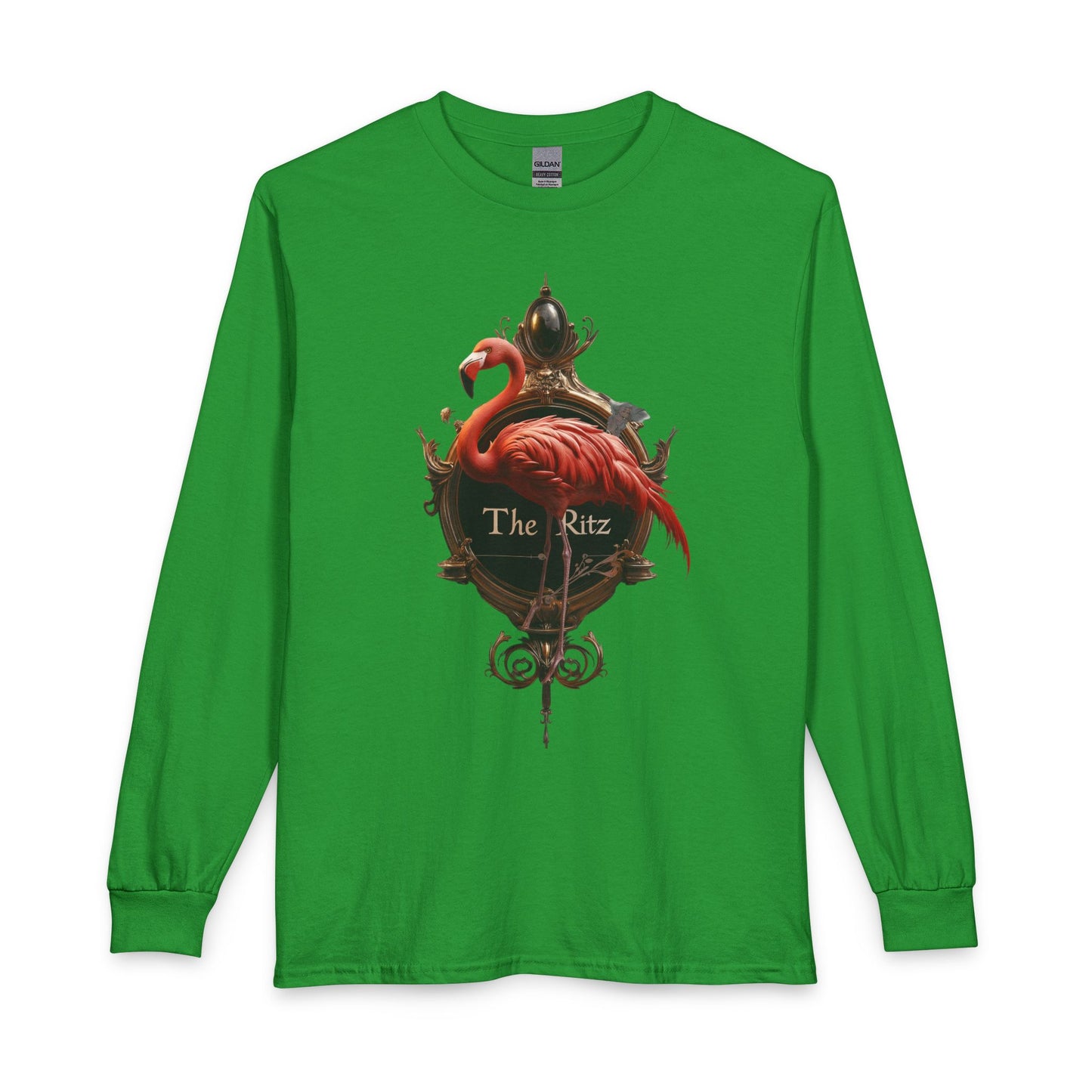 Royal Flamingo Gilded Frame Tee – The Ritz Velvet Elegance