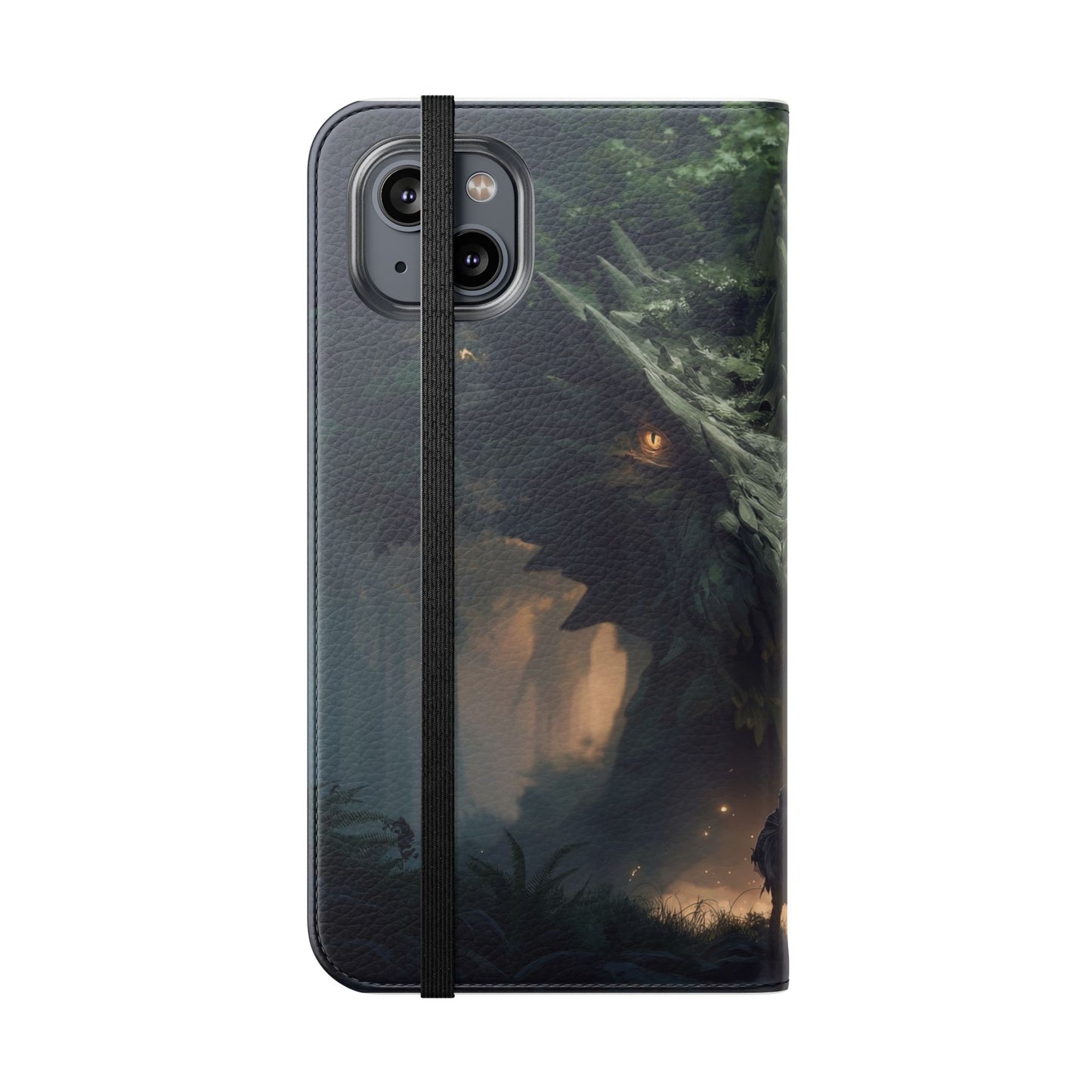Guardian Beast Flip Cases – Moss-Clad Titan Facing the Wanderer