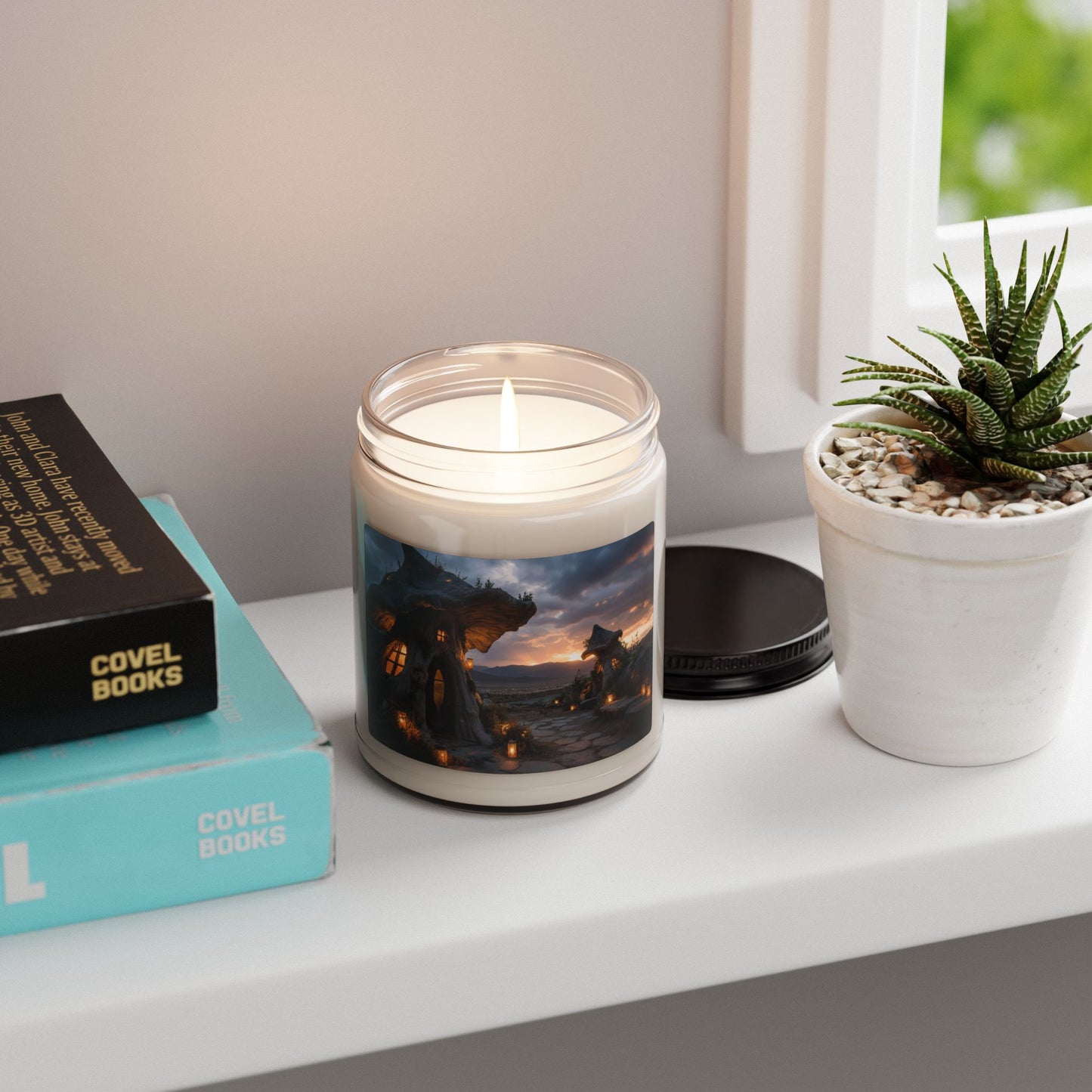 Mushroom Grove Twilight Scented Soy Candle, 9oz – Warm Glow Over Whispering Peaks
