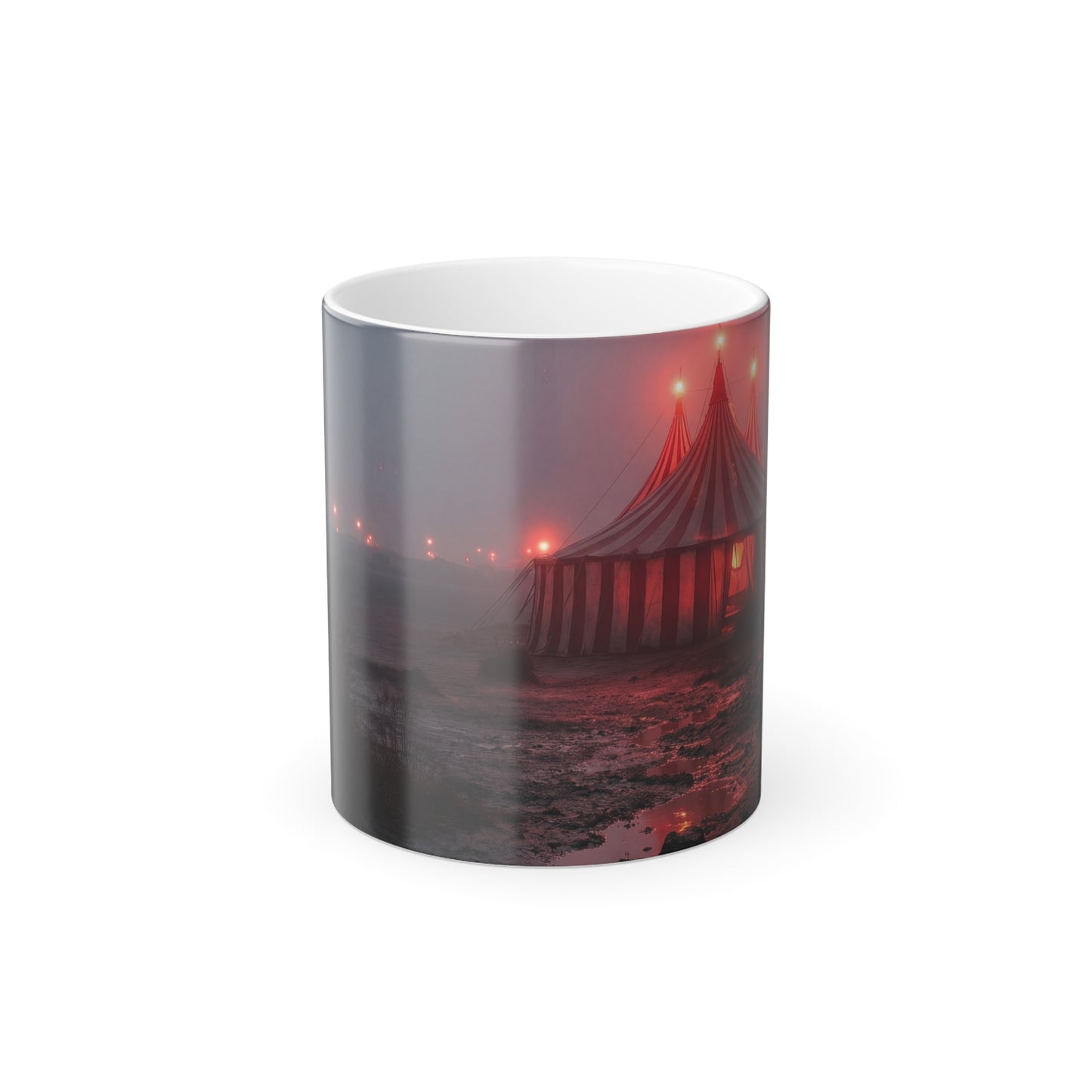 Misty Circus Tent Color Morphing Mug, 11oz – Crimson Tents and Distant Lights