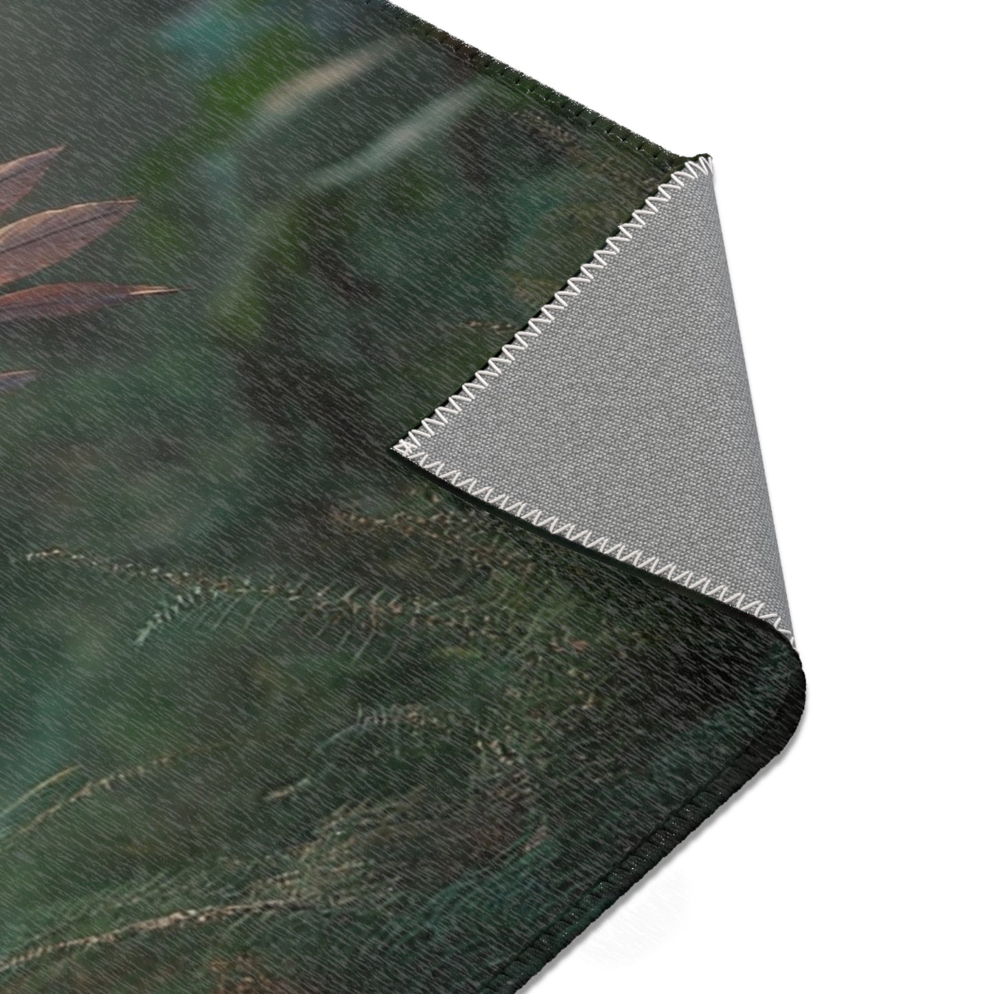 Winged Tortoise Forest Rug – Sunlit Canopy Flight Dreamscape